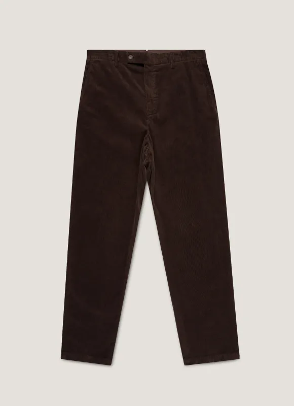 Men's Corduroy Trouser in Coffee sold by Sunspel