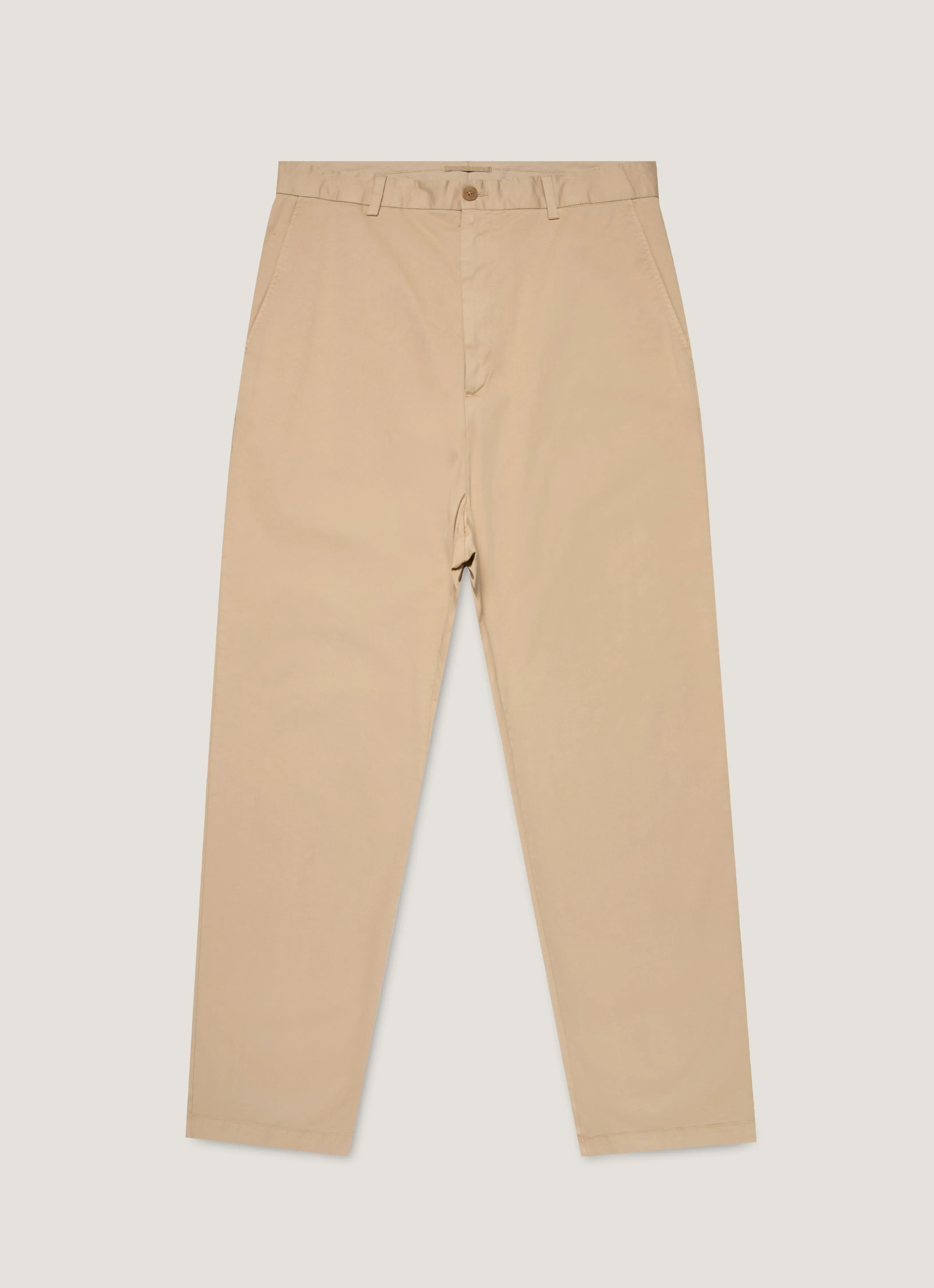 Men's Regular Fit Chino in Light Stone sold by Sunspel