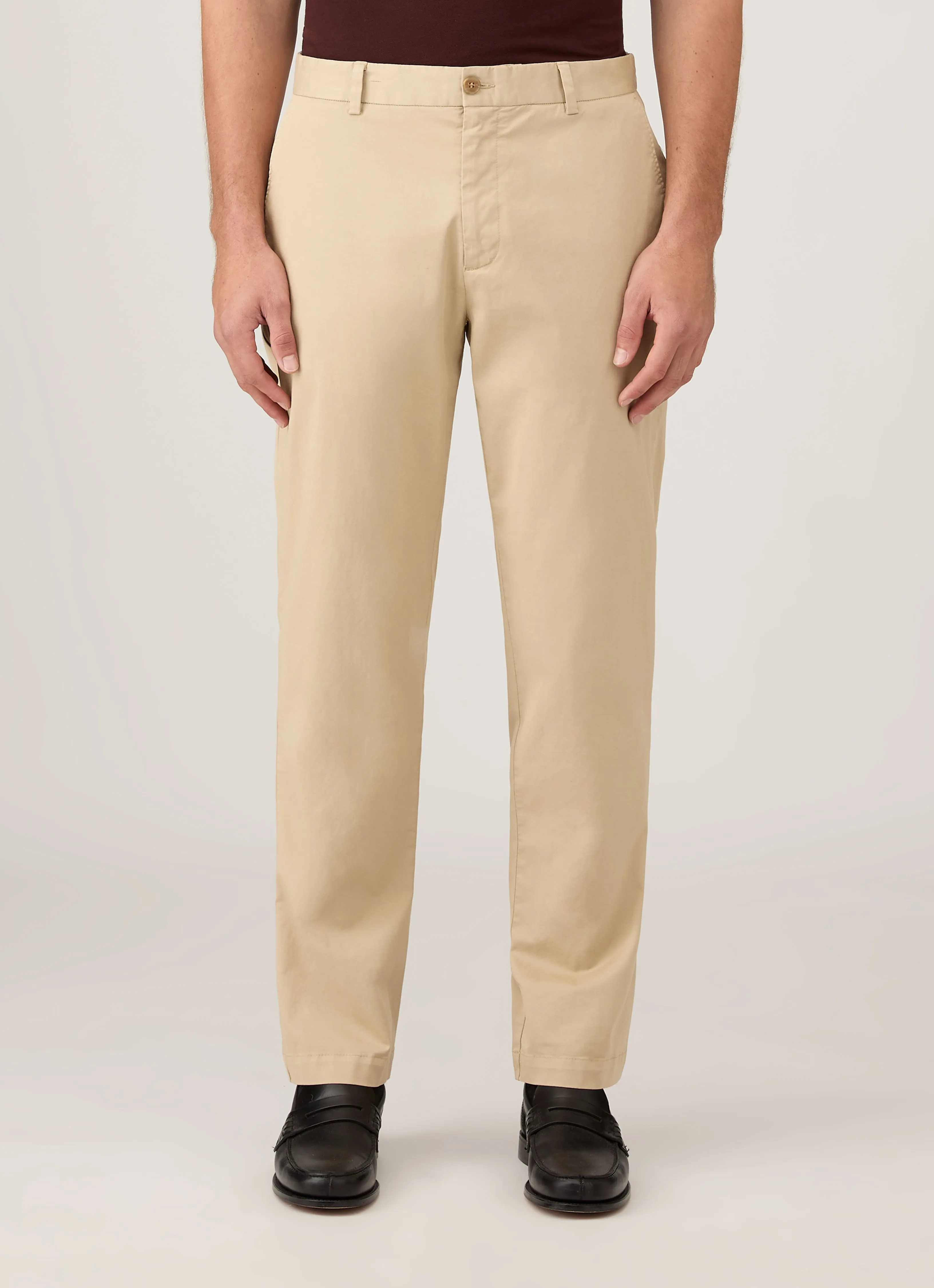Men's Regular Fit Chino in Light Stone sold by Sunspel product image thumbnail 2