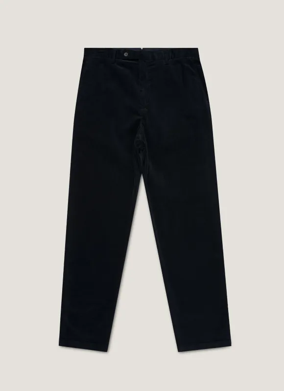 Men's Corduroy Trouser in Navy sold by Sunspel