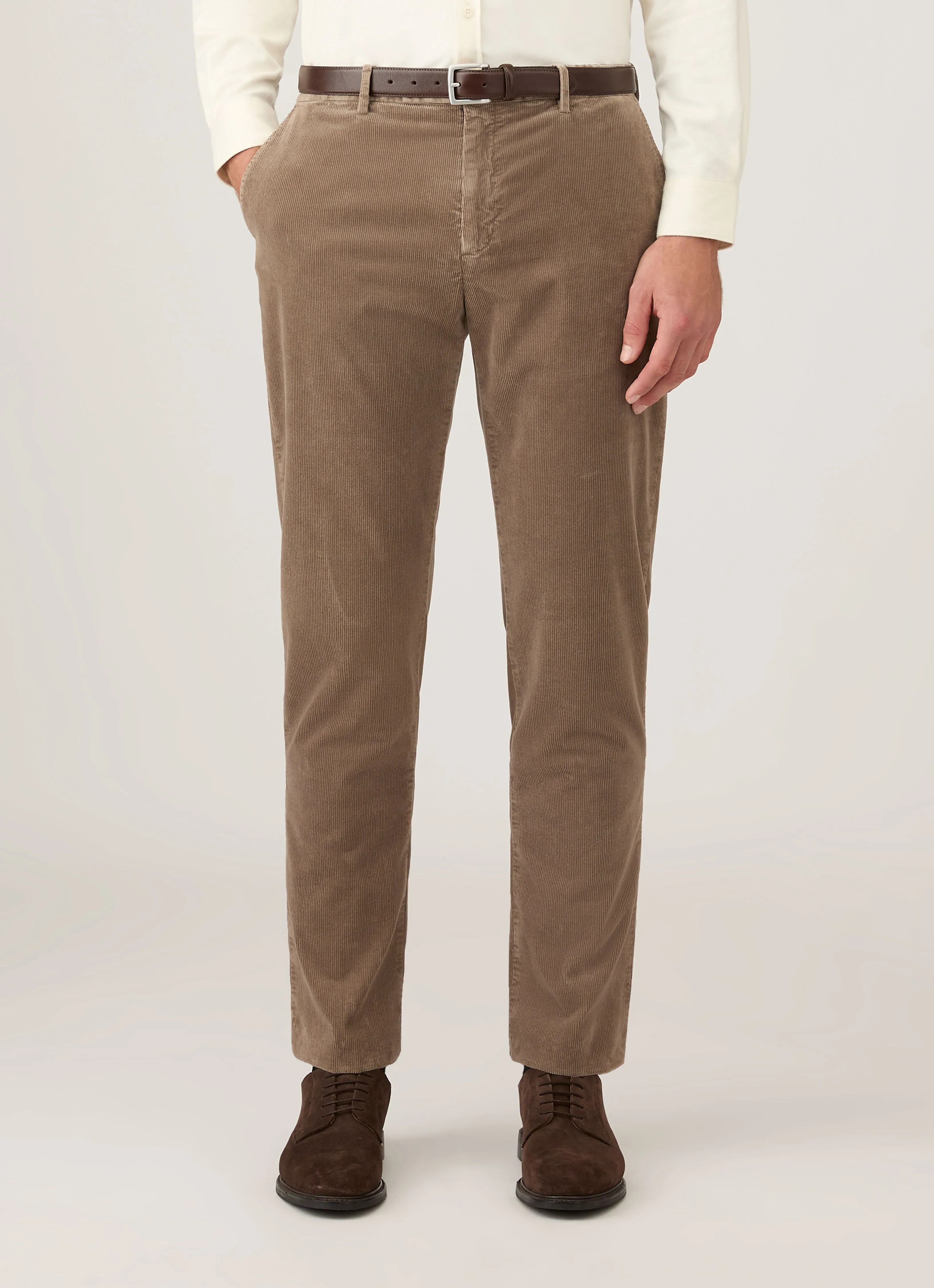 Men's Corduroy Trouser in Bark sold by Sunspel product image thumbnail 2