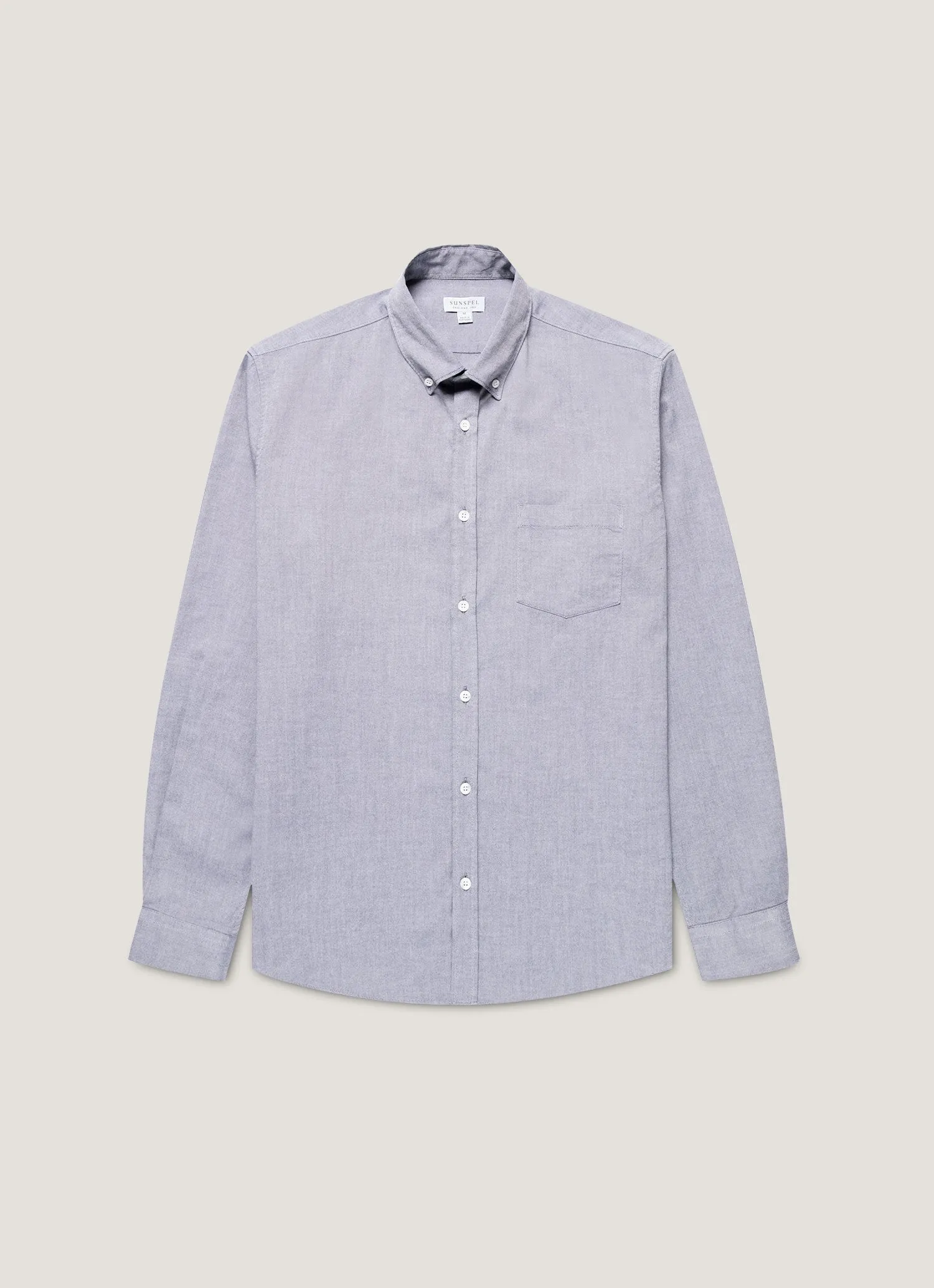 Men's Button Down Oxford Shirt in Dark Blue sold by Sunspel