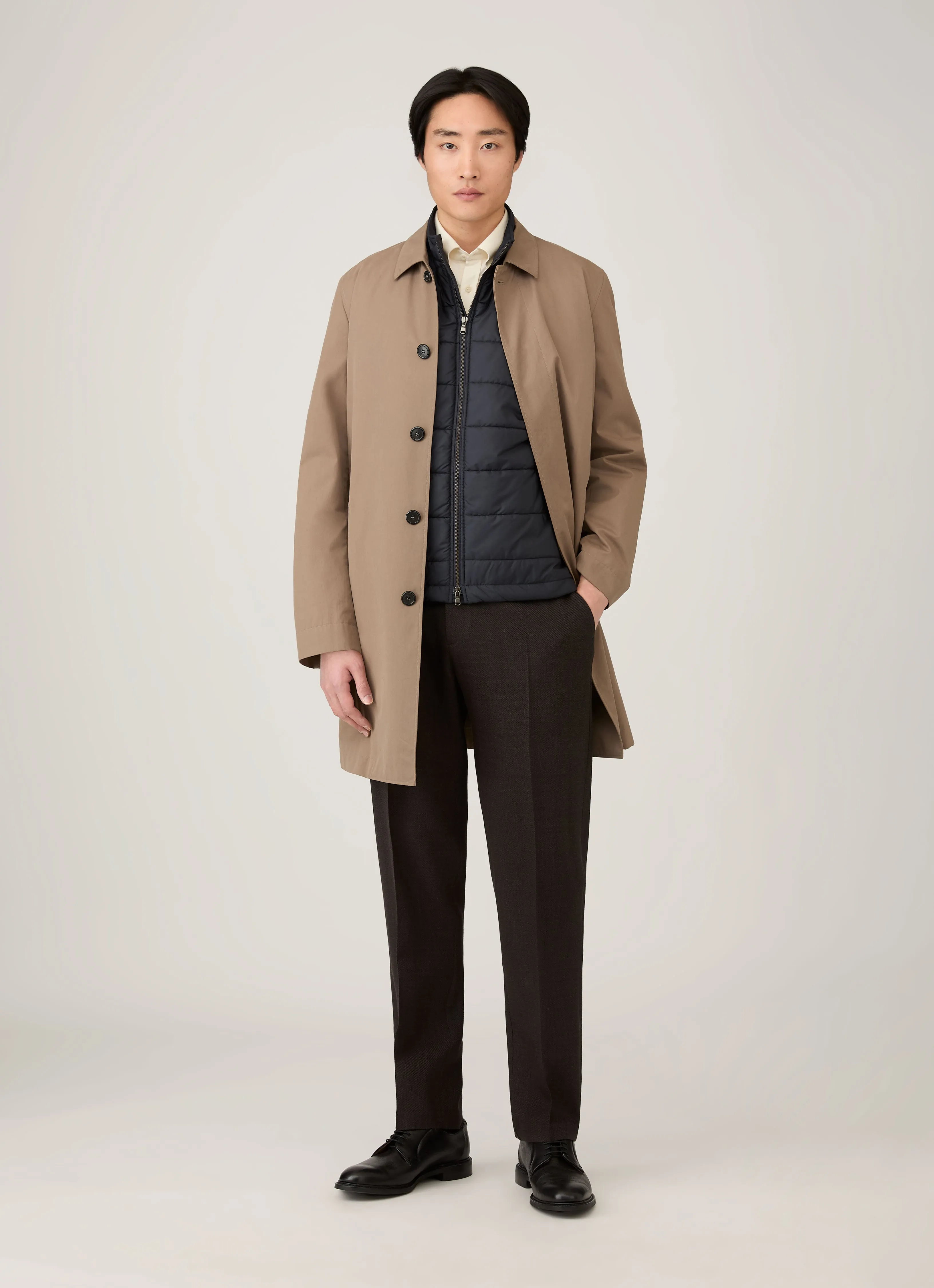 Men's Insulated Gilet in Navy sold by Sunspel product image thumbnail 3