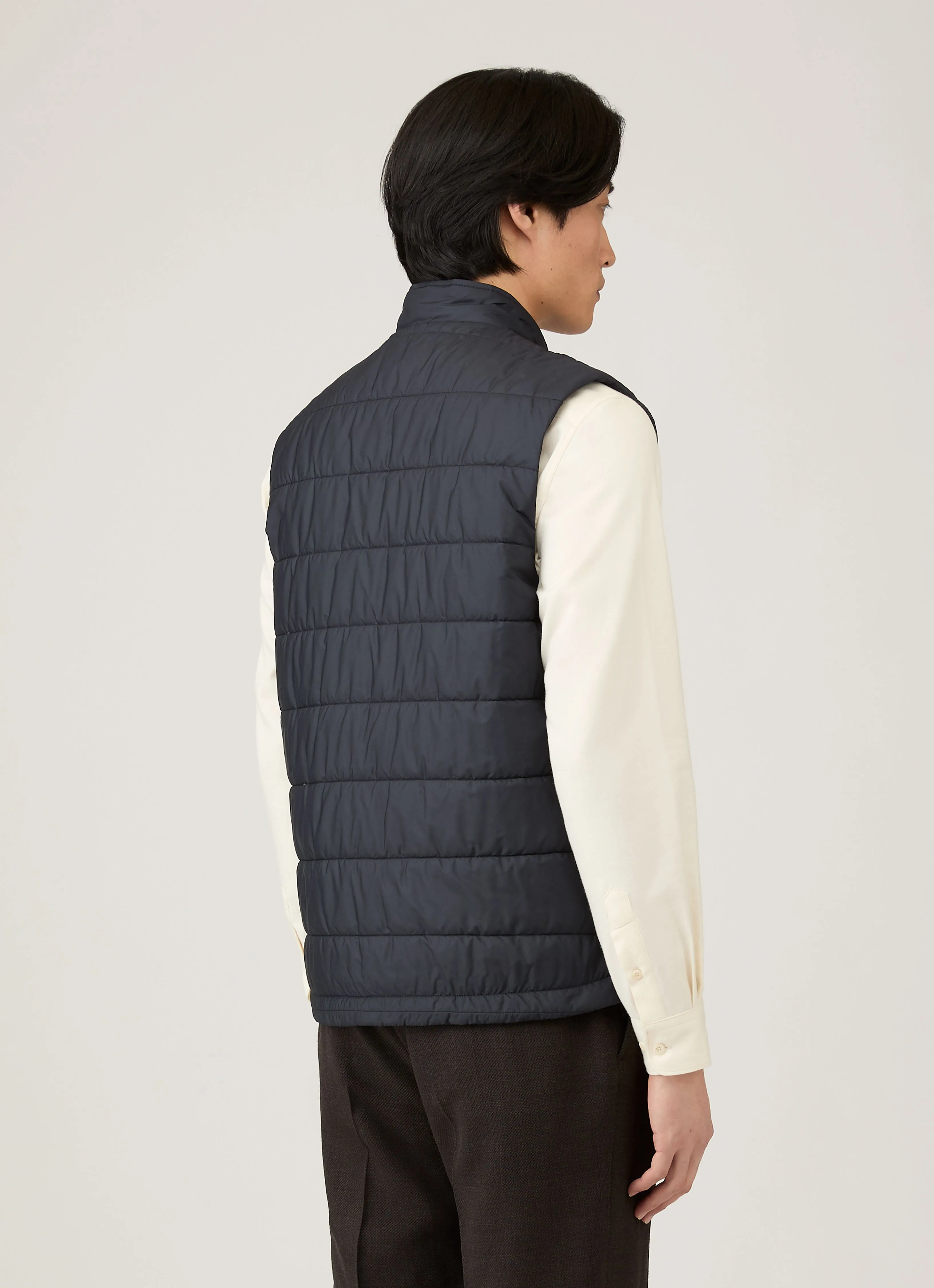 Men's Insulated Gilet in Navy sold by Sunspel product image thumbnail 5