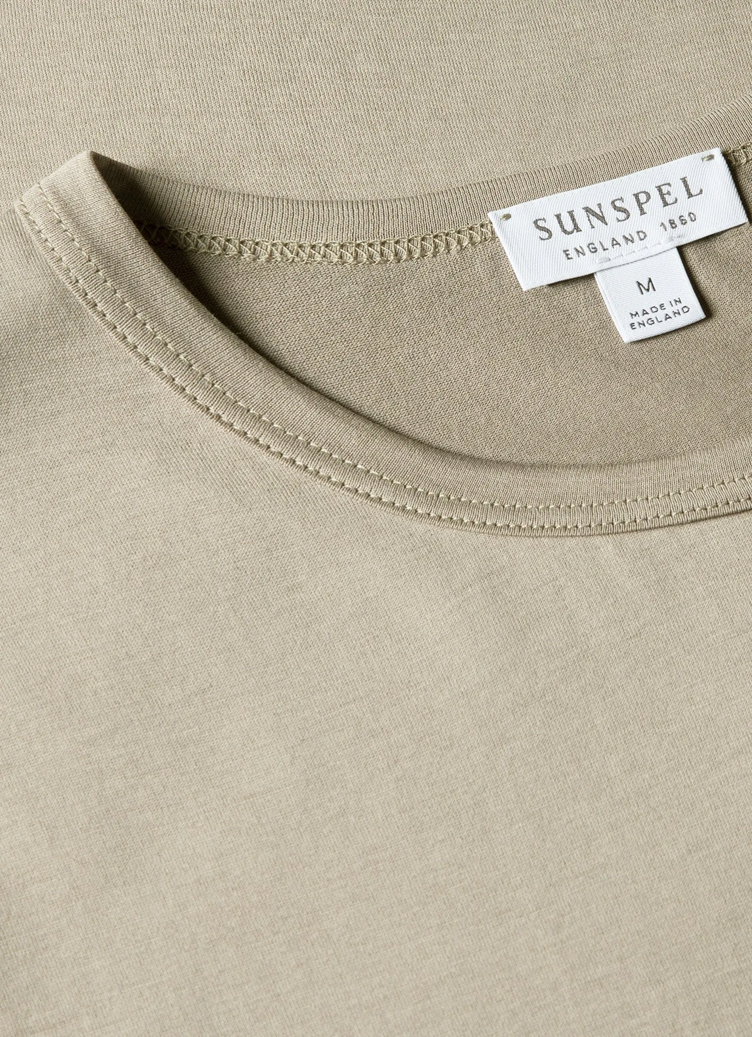 Men's Classic T-shirt in Fog sold by Sunspel product image thumbnail 4