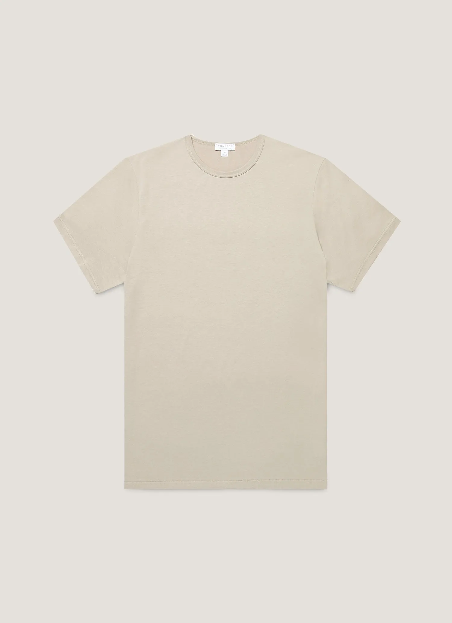 Men's Classic T-shirt in Fog sold by Sunspel