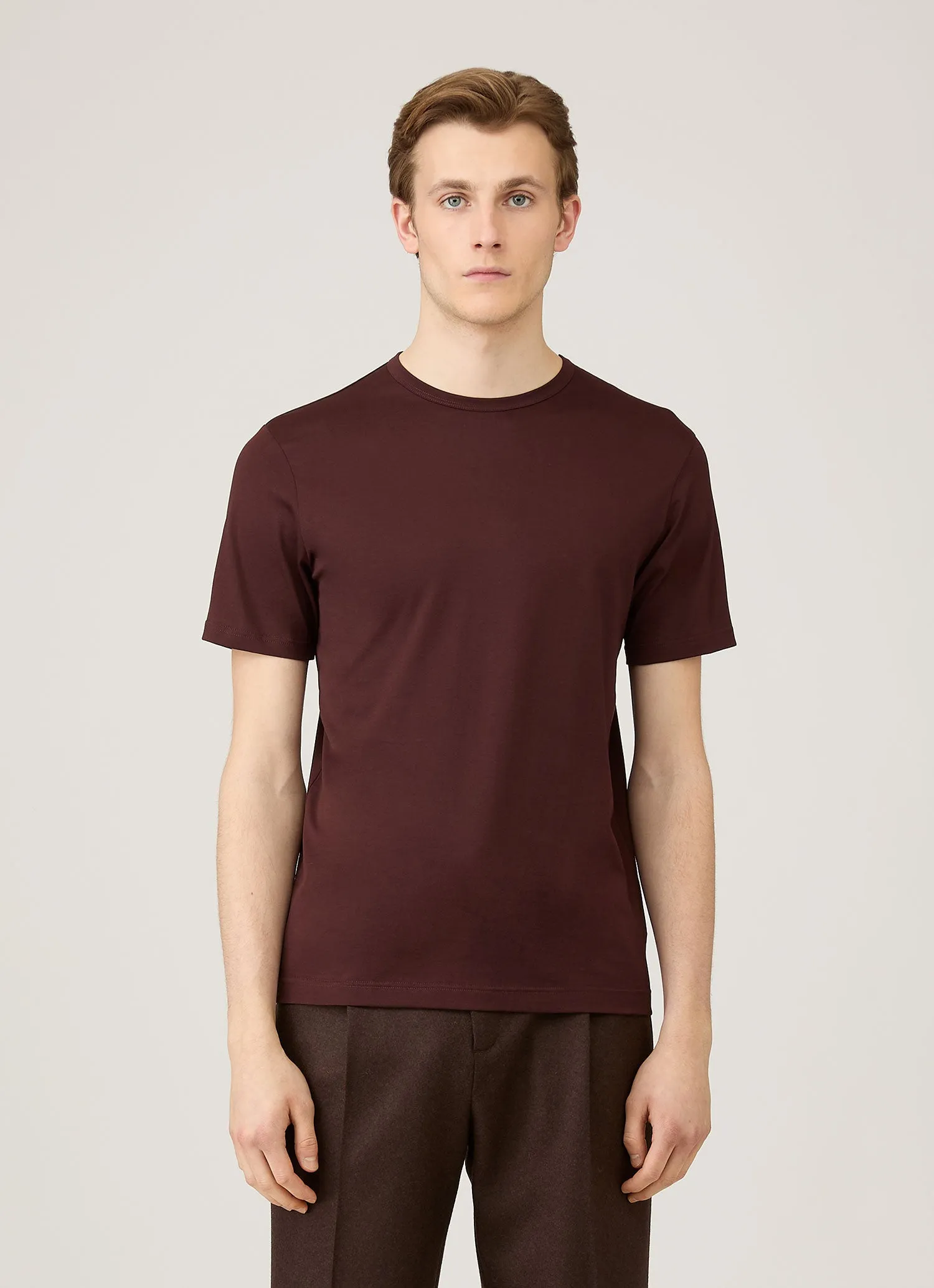 Men's Classic T-shirt in Bakelite sold by Sunspel product image thumbnail 2