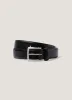 Men's Smart Leather Belt in Black sold by Sunspel
