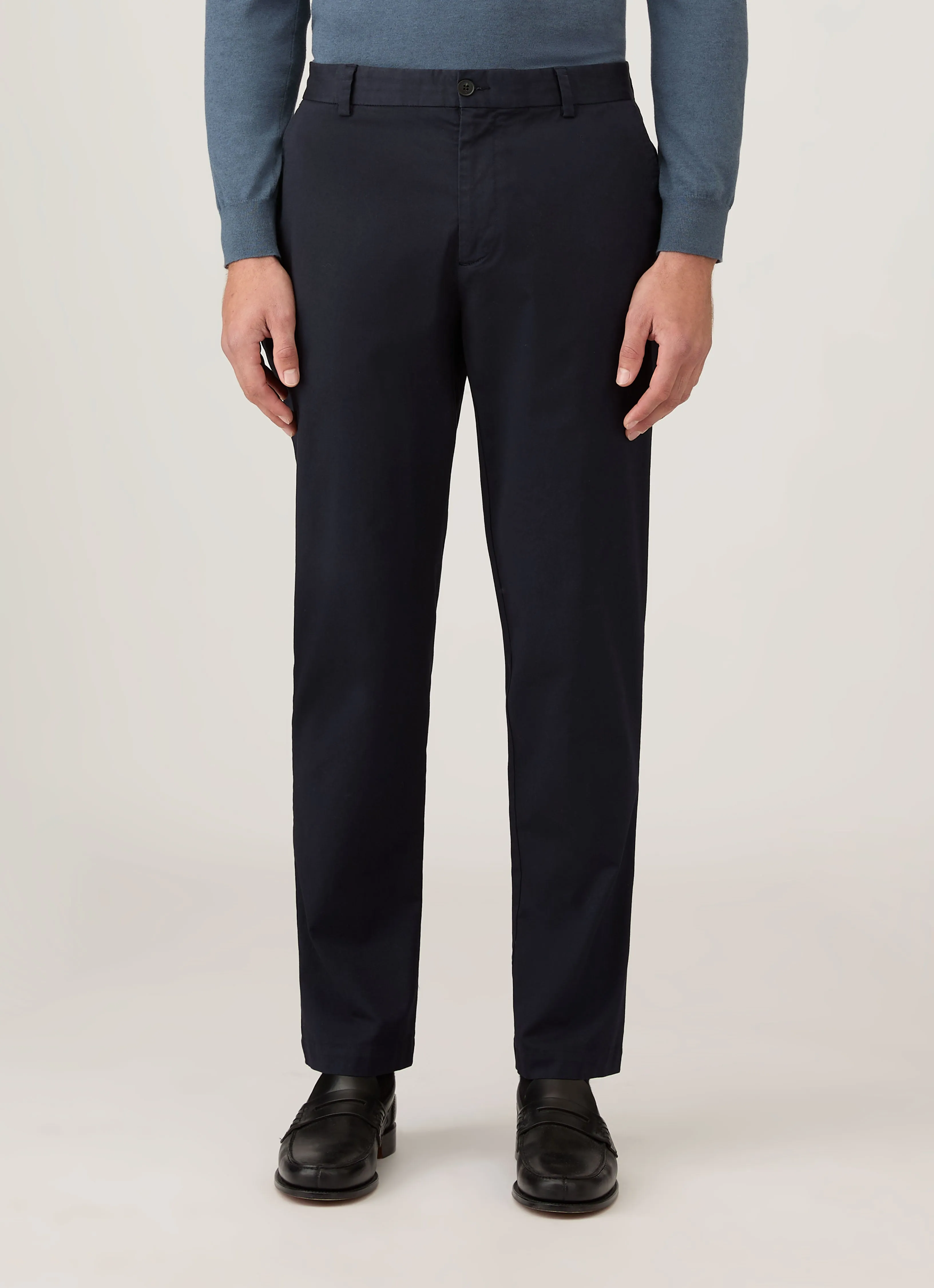 Men's Regular Fit Chino in Navy sold by Sunspel product image thumbnail 2