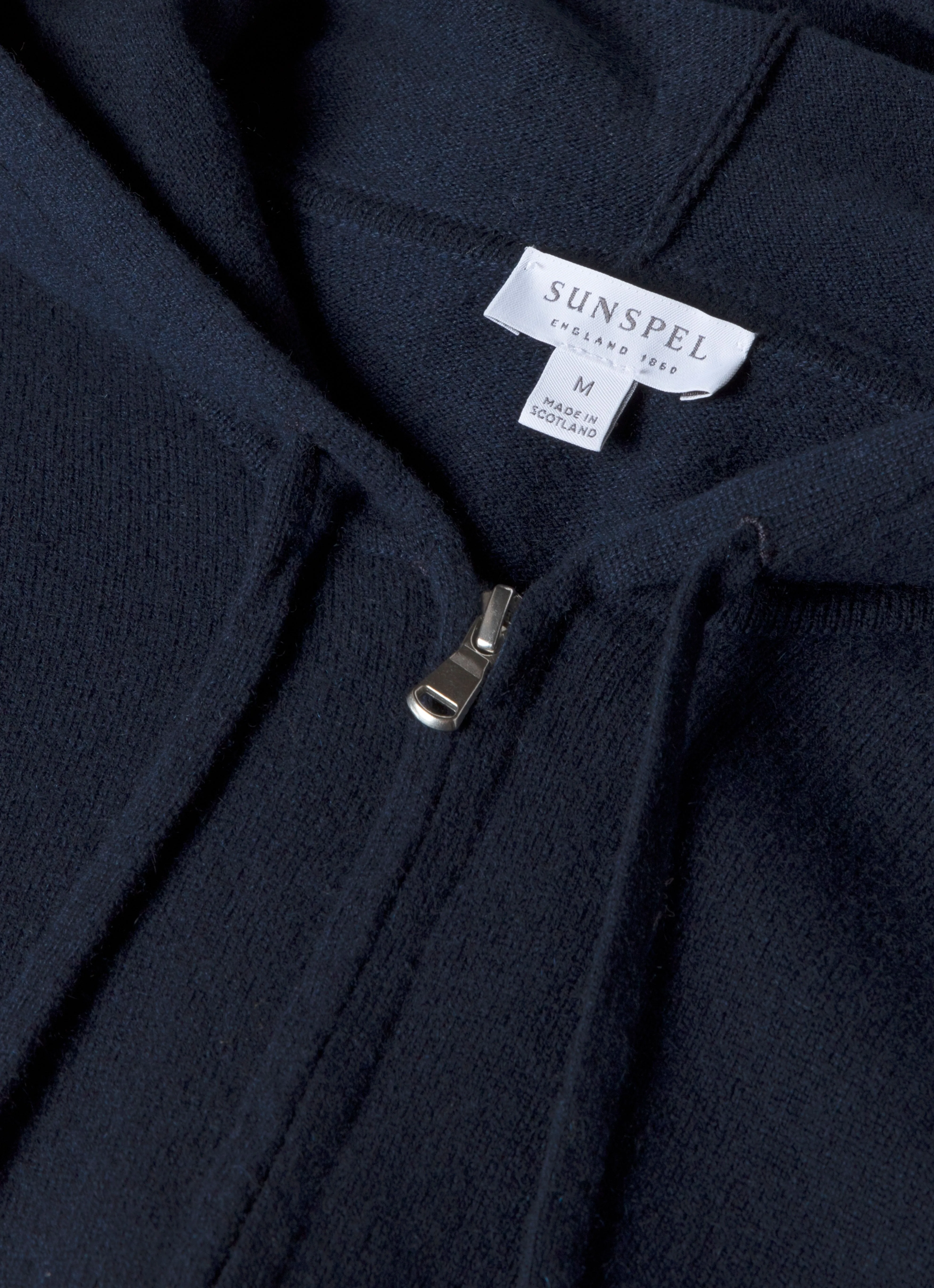 Men's Cashmere Hoodie in Navy sold by Sunspel product image thumbnail 4