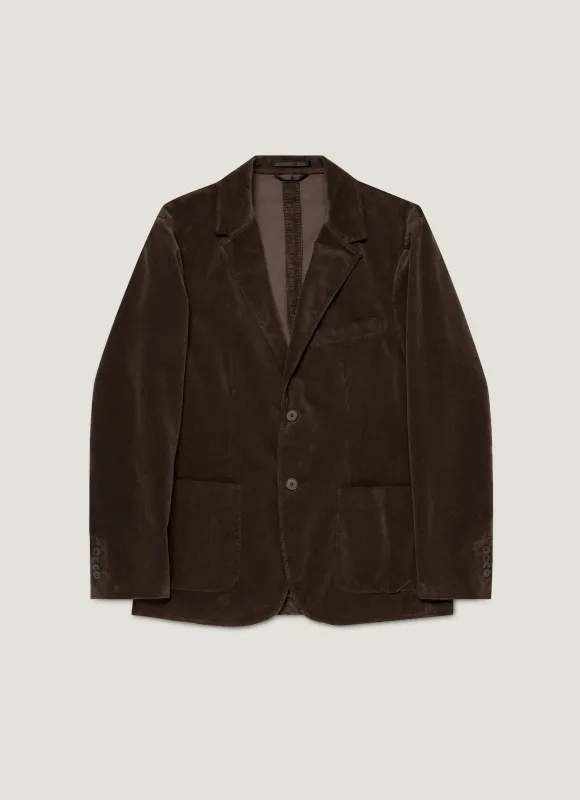 Men's Corduroy Blazer in Coffee sold by Sunspel