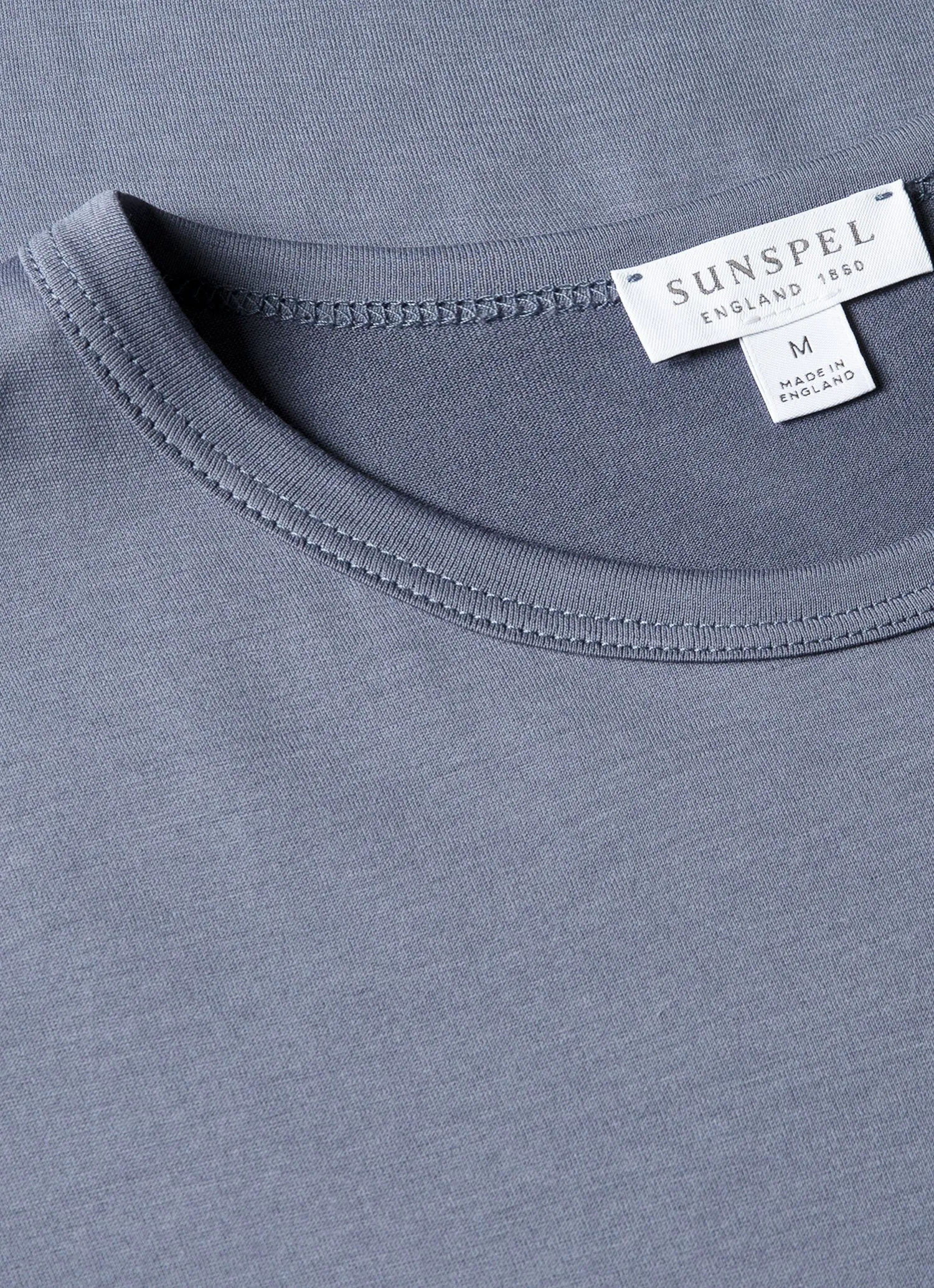 Men's Classic T-shirt in Selvedge Blue sold by Sunspel product image thumbnail 4
