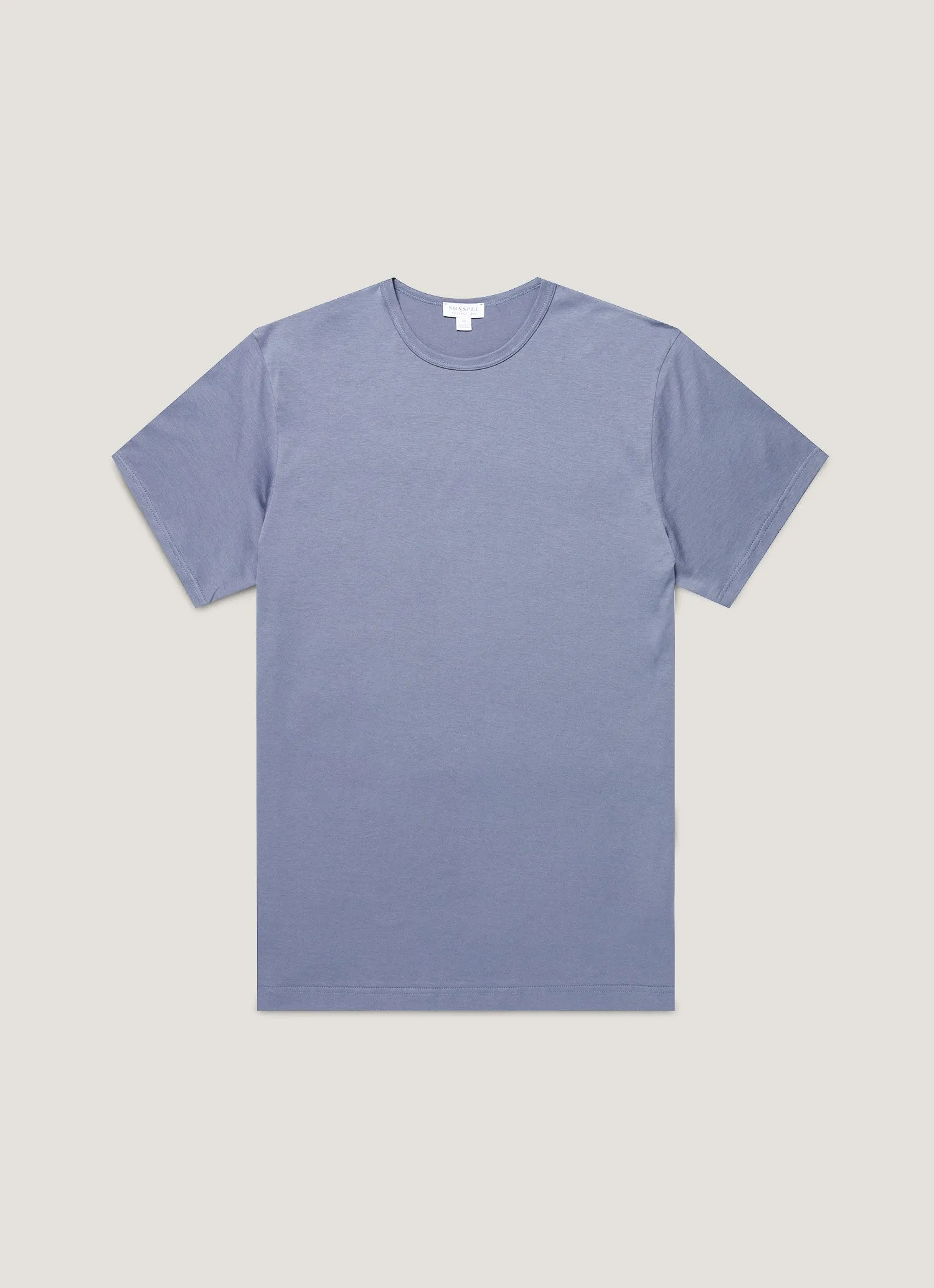 Men's Classic T-shirt in Selvedge Blue sold by Sunspel