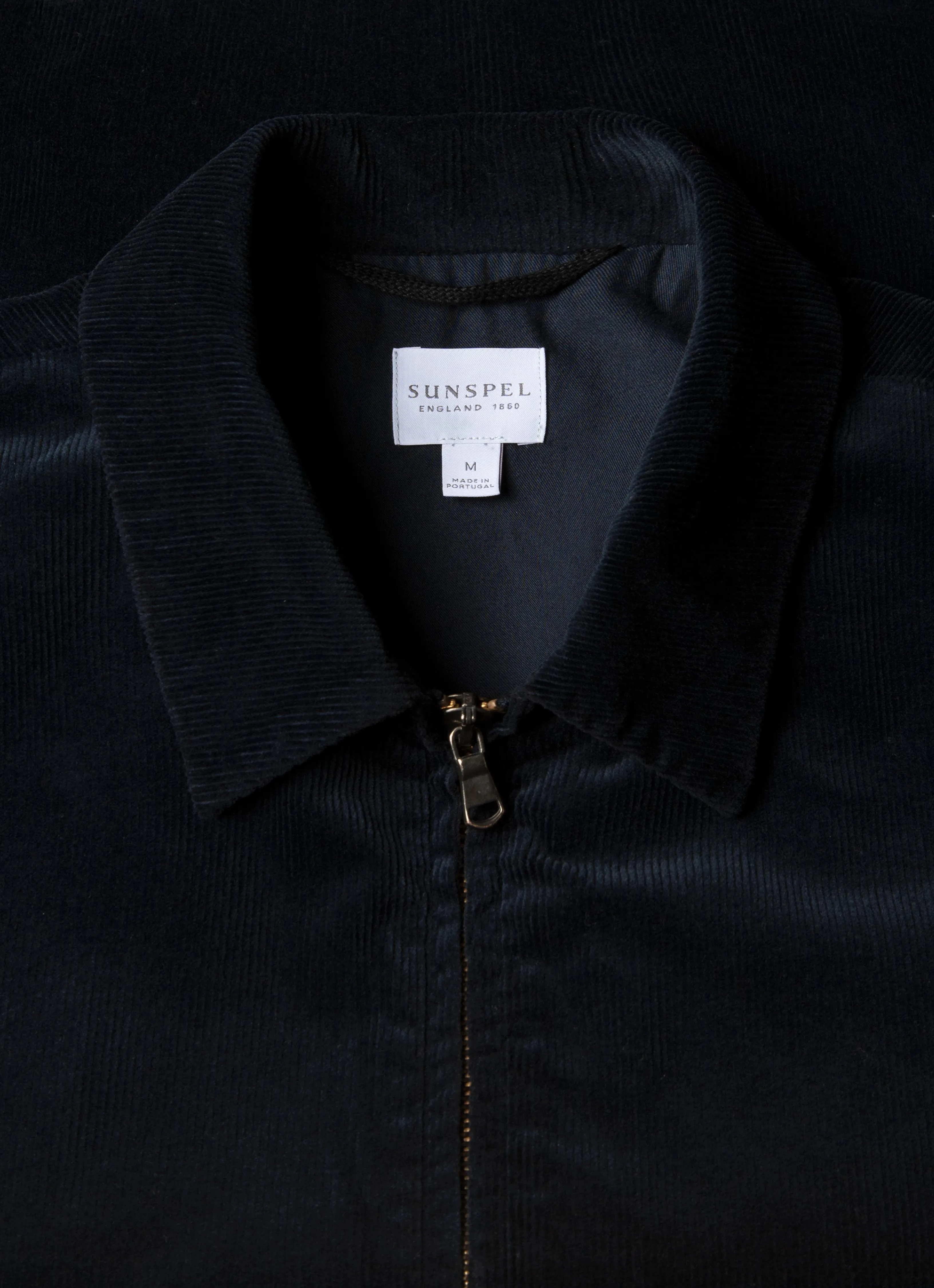 Men's Corduroy Harrington Jacket in Navy sold by Sunspel product image thumbnail 4