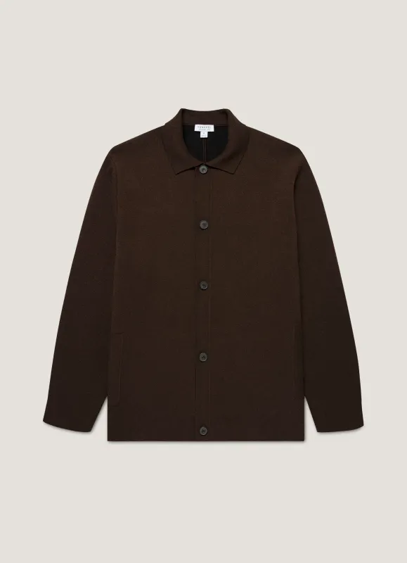Men's Double Faced Jacket in Truffle sold by Sunspel