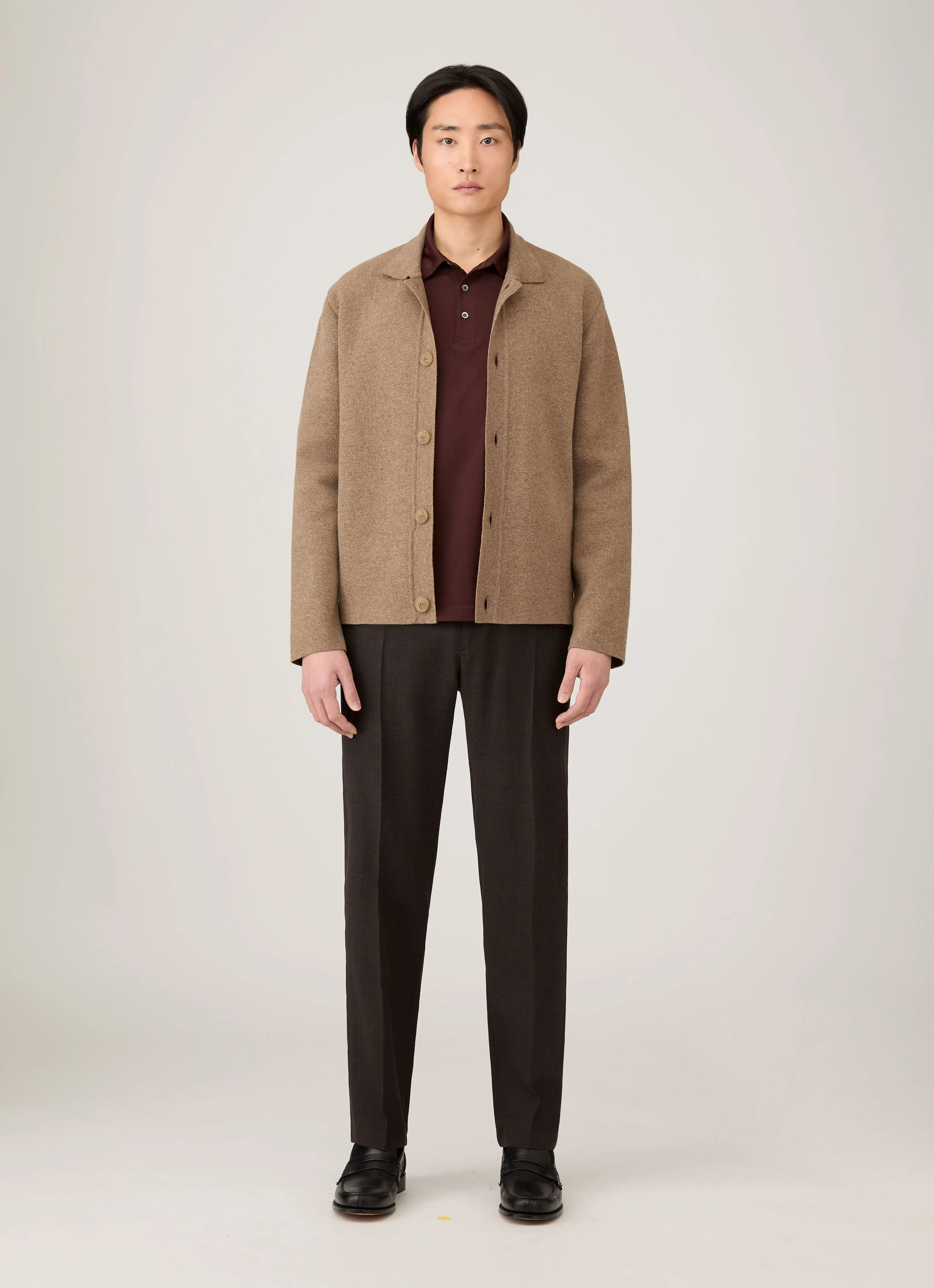 Men's Double Faced Jacket in Mink sold by Sunspel product image thumbnail 3