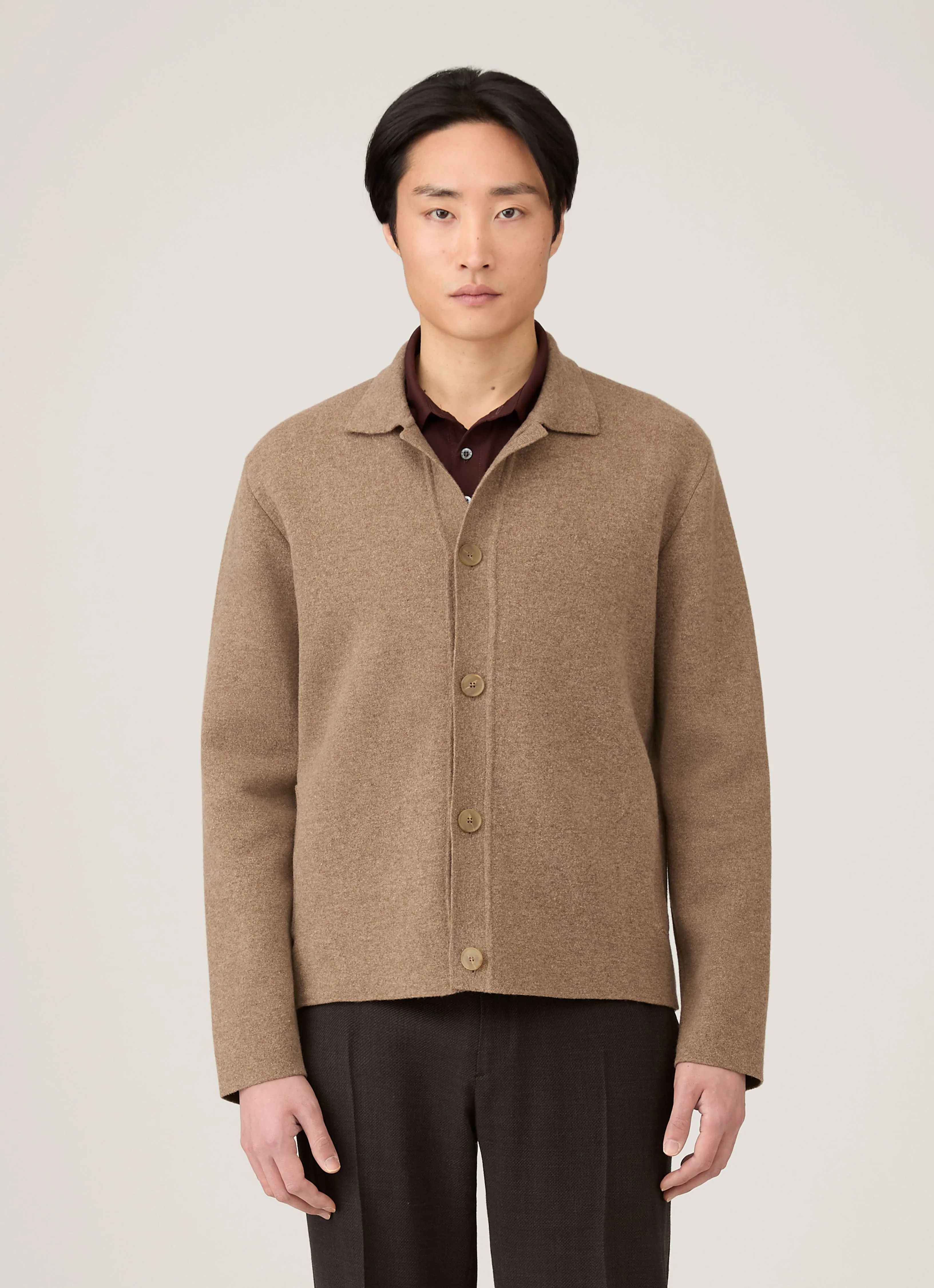 Men's Double Faced Jacket in Mink sold by Sunspel product image thumbnail 2