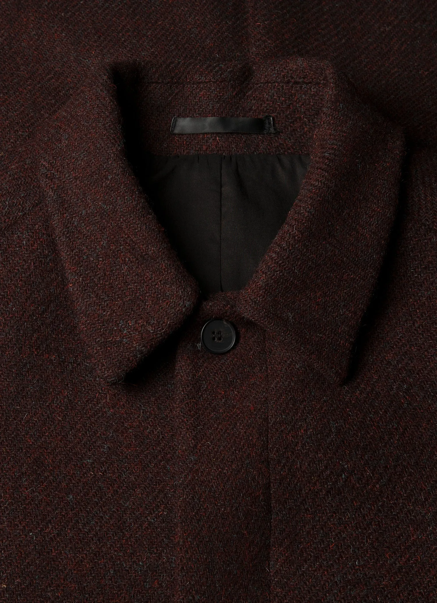 Men's Harris Tweed Car Coat in Truffle sold by Sunspel product image thumbnail 4