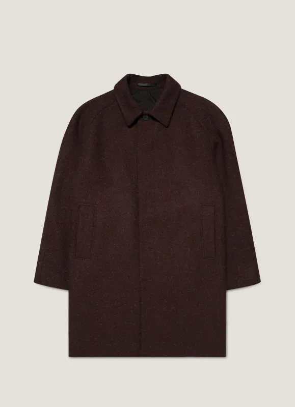 ジャケット・アウター Bal Collar Coat Harris Tweed beamsplus BEAMS PLUS Bal Collar Coat Harris Tweed Patchwork - Grey