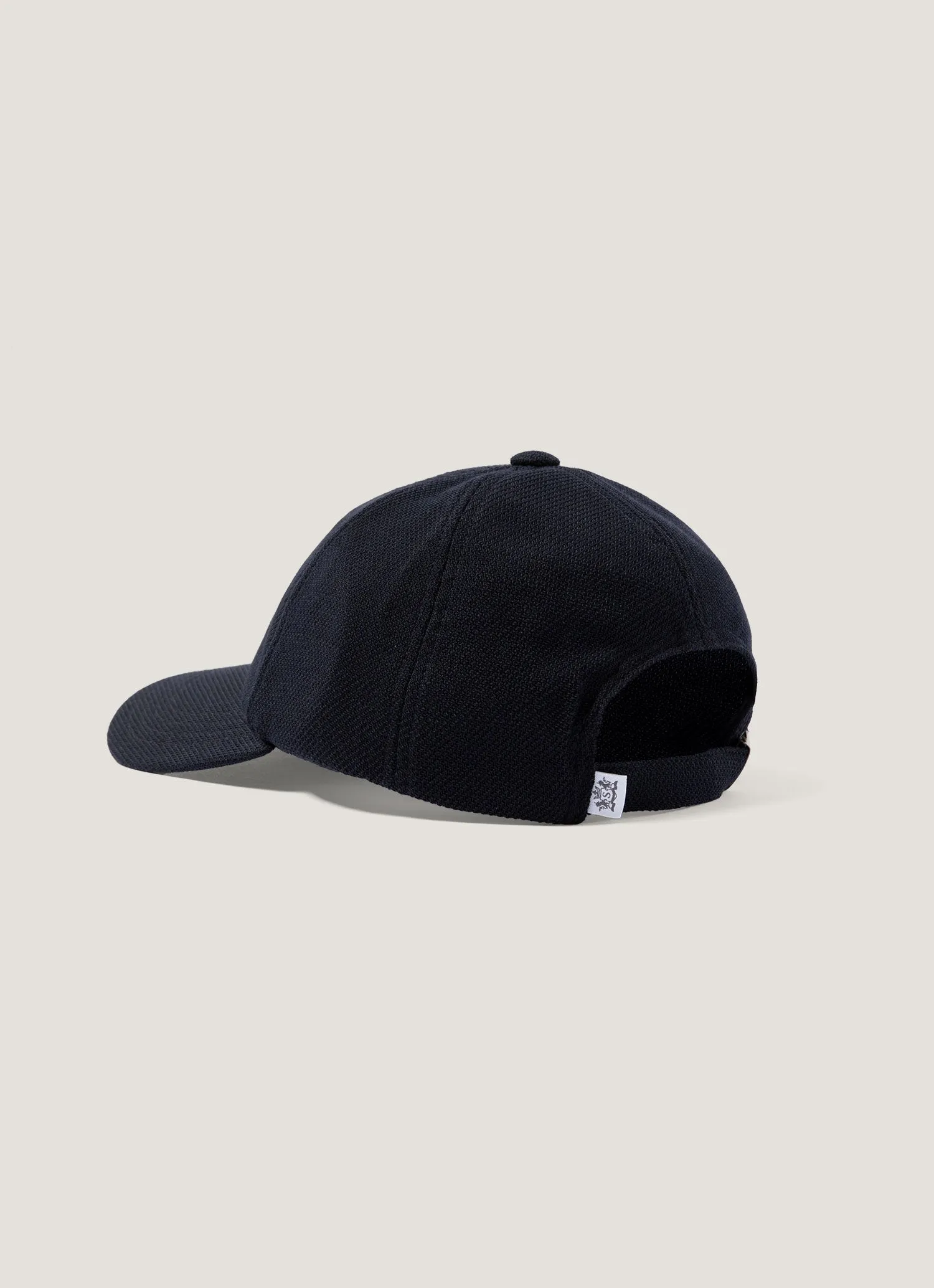 Men's Textured Wool Cap in Navy sold by Sunspel product image thumbnail 3