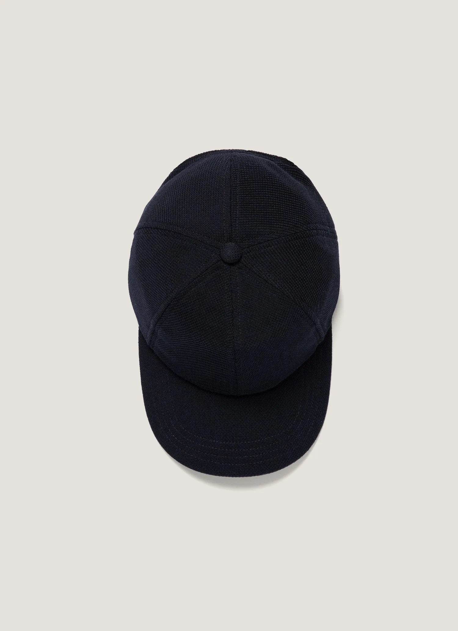 Men's Textured Wool Cap in Navy sold by Sunspel product image thumbnail 2