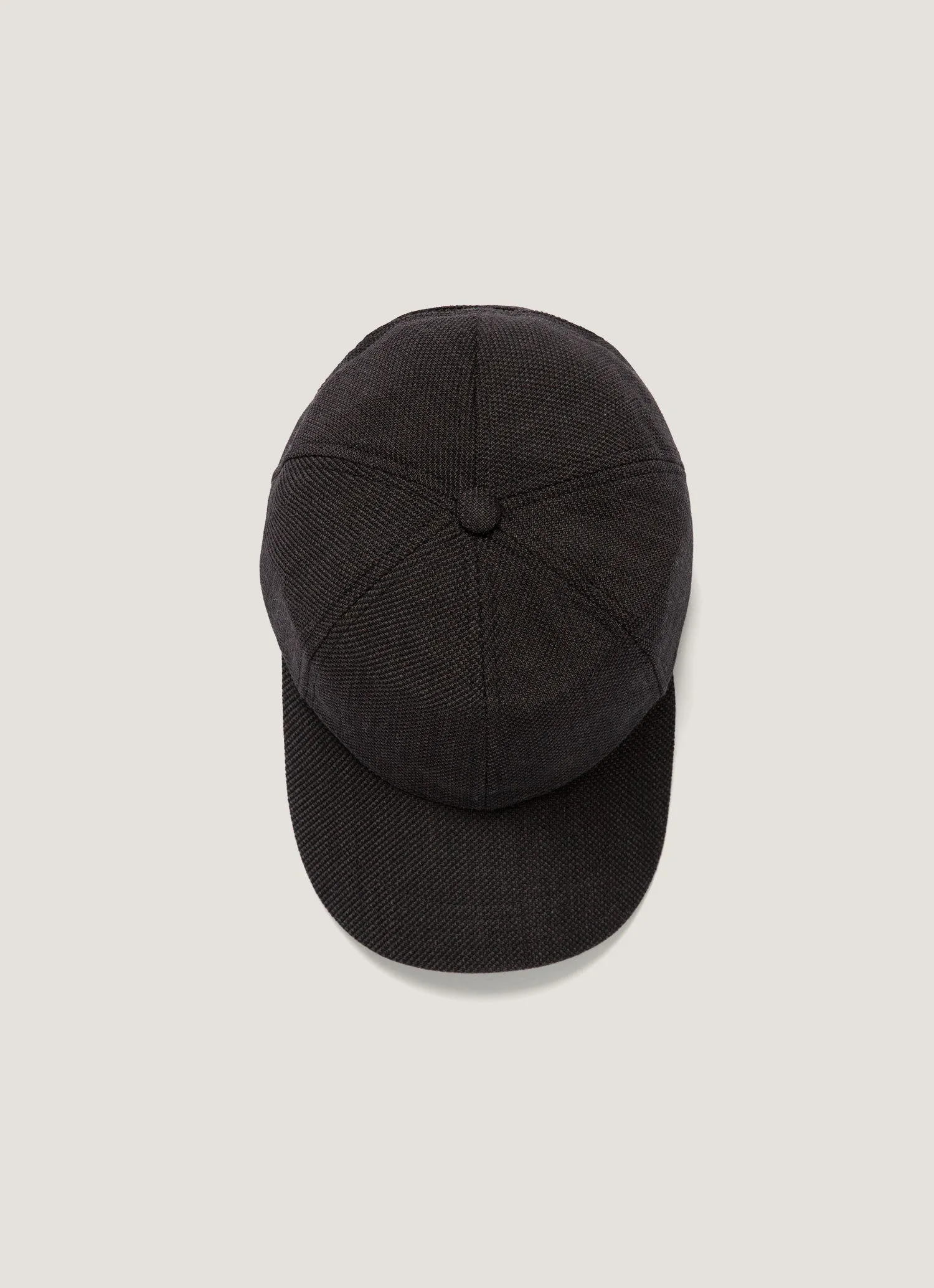 Men's Textured Wool Cap in Truffle sold by Sunspel product image thumbnail 2