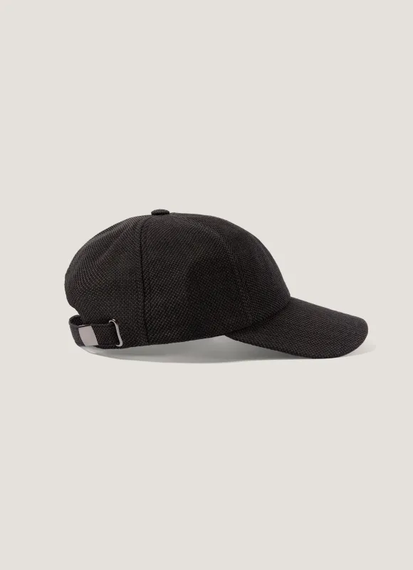 Men's Textured Wool Cap in Truffle sold by Sunspel