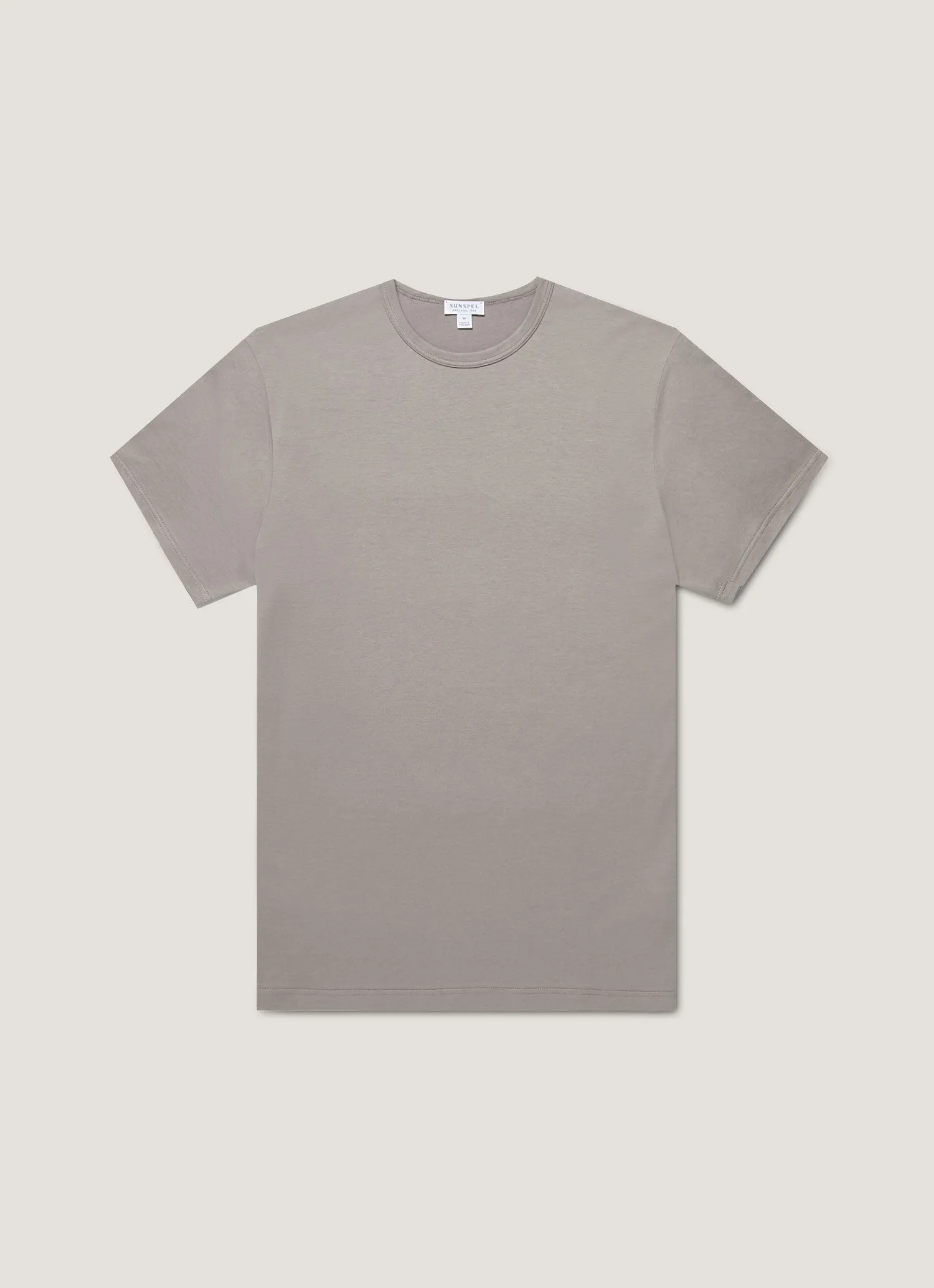 Men's Classic T-shirt in Iron Grey sold by Sunspel