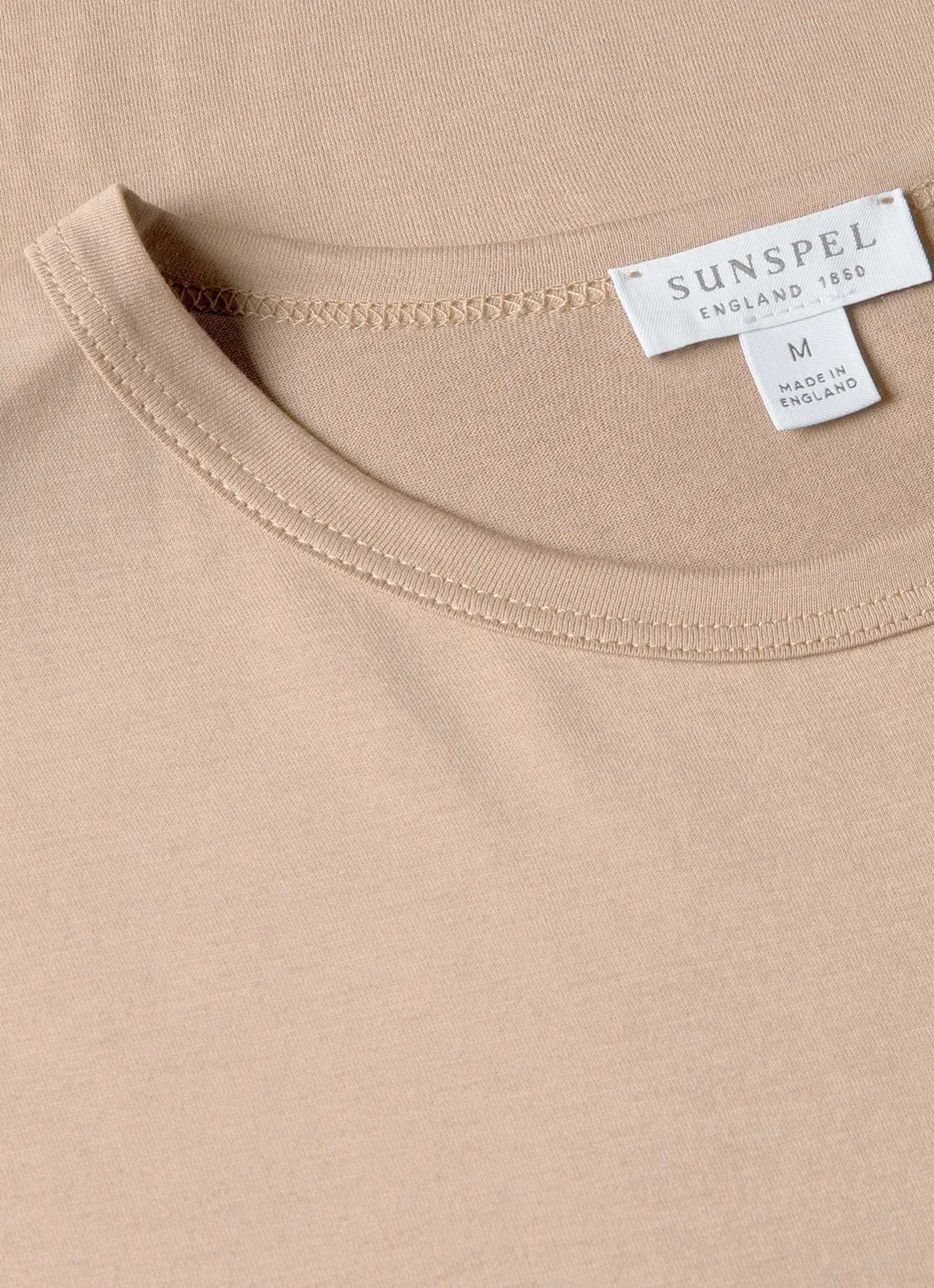 Men's Classic T-shirt in Mink sold by Sunspel product image thumbnail 4