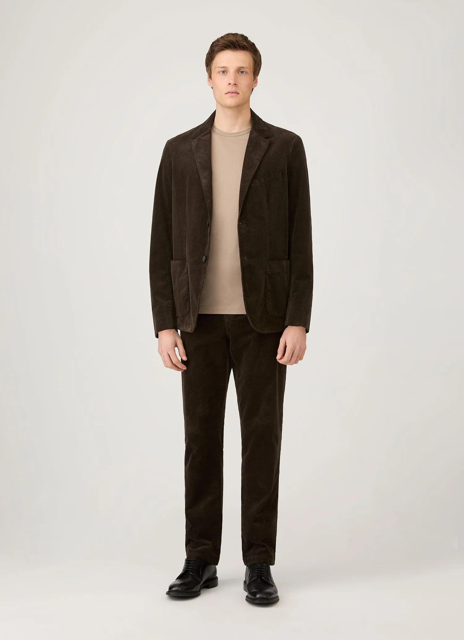 Men's Classic T-shirt in Mink sold by Sunspel product image thumbnail 3