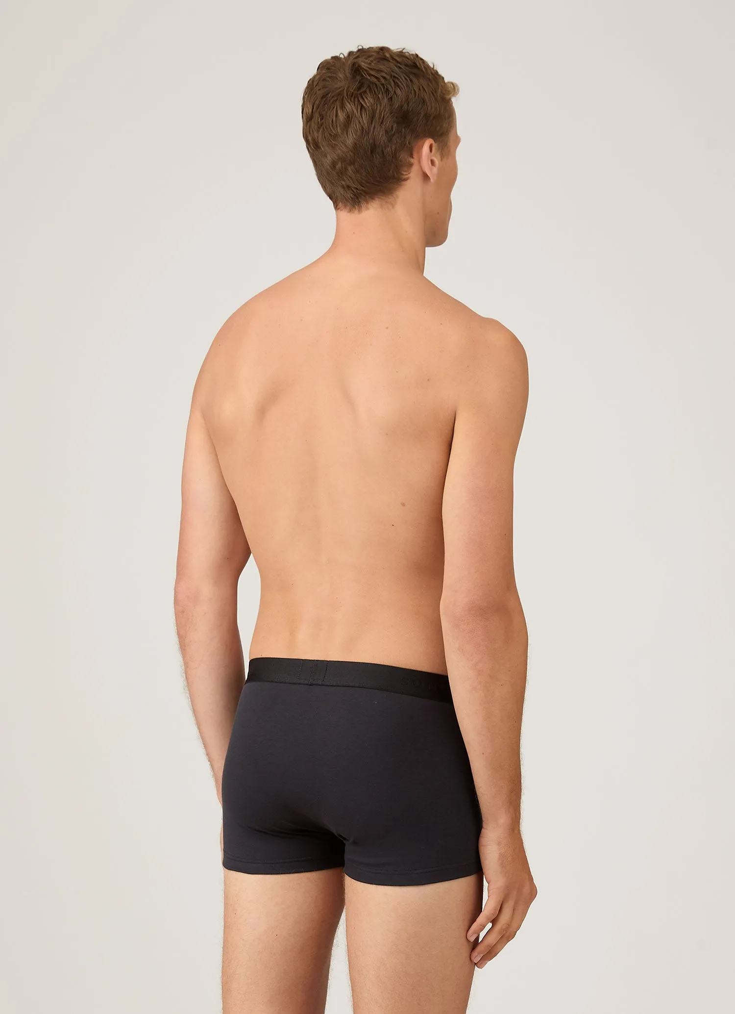 Men's Sea Island Cotton Trunks in Black sold by Sunspel product image thumbnail 3