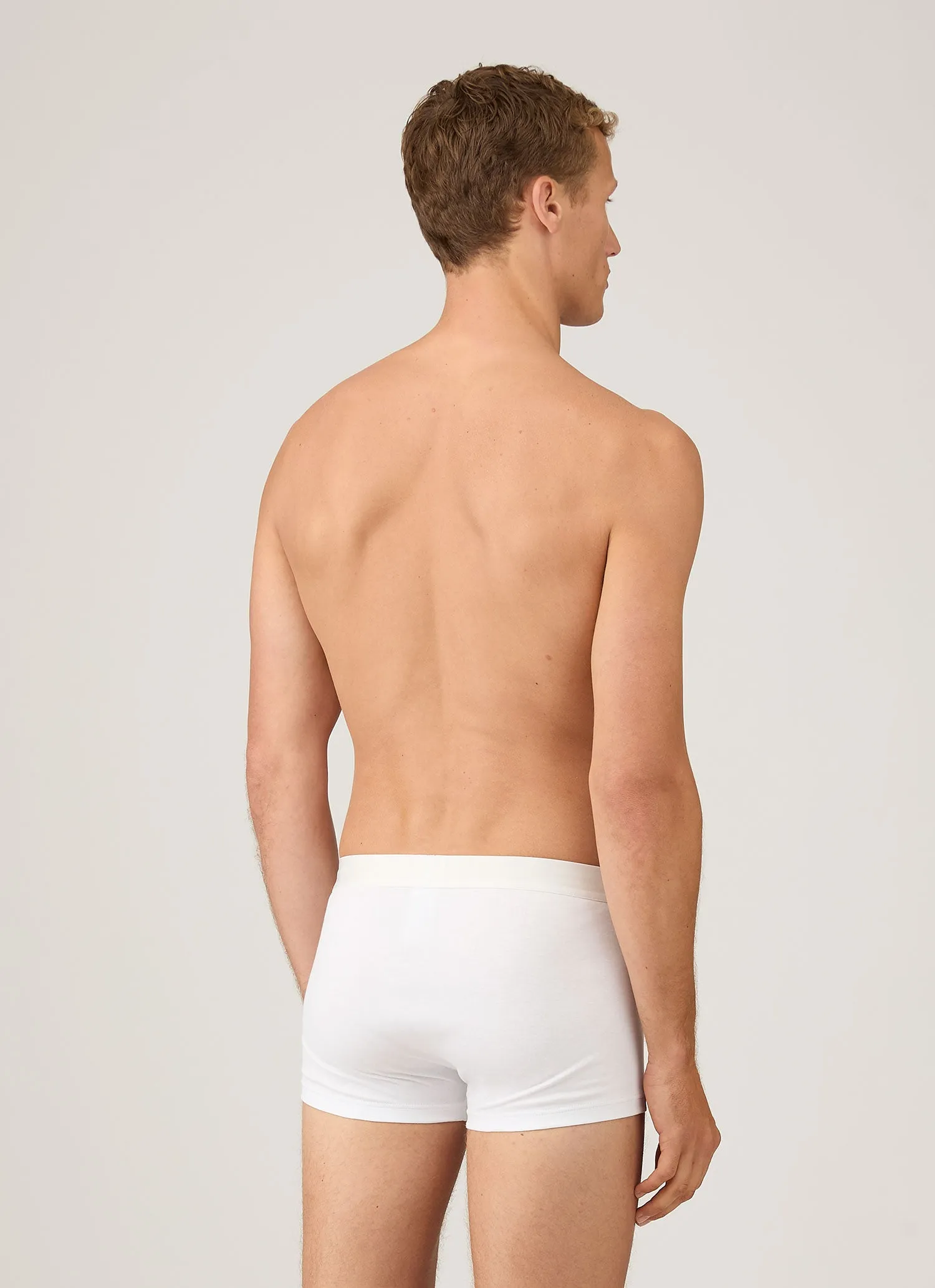 Men's Sea Island Cotton Trunks in White sold by Sunspel product image thumbnail 3