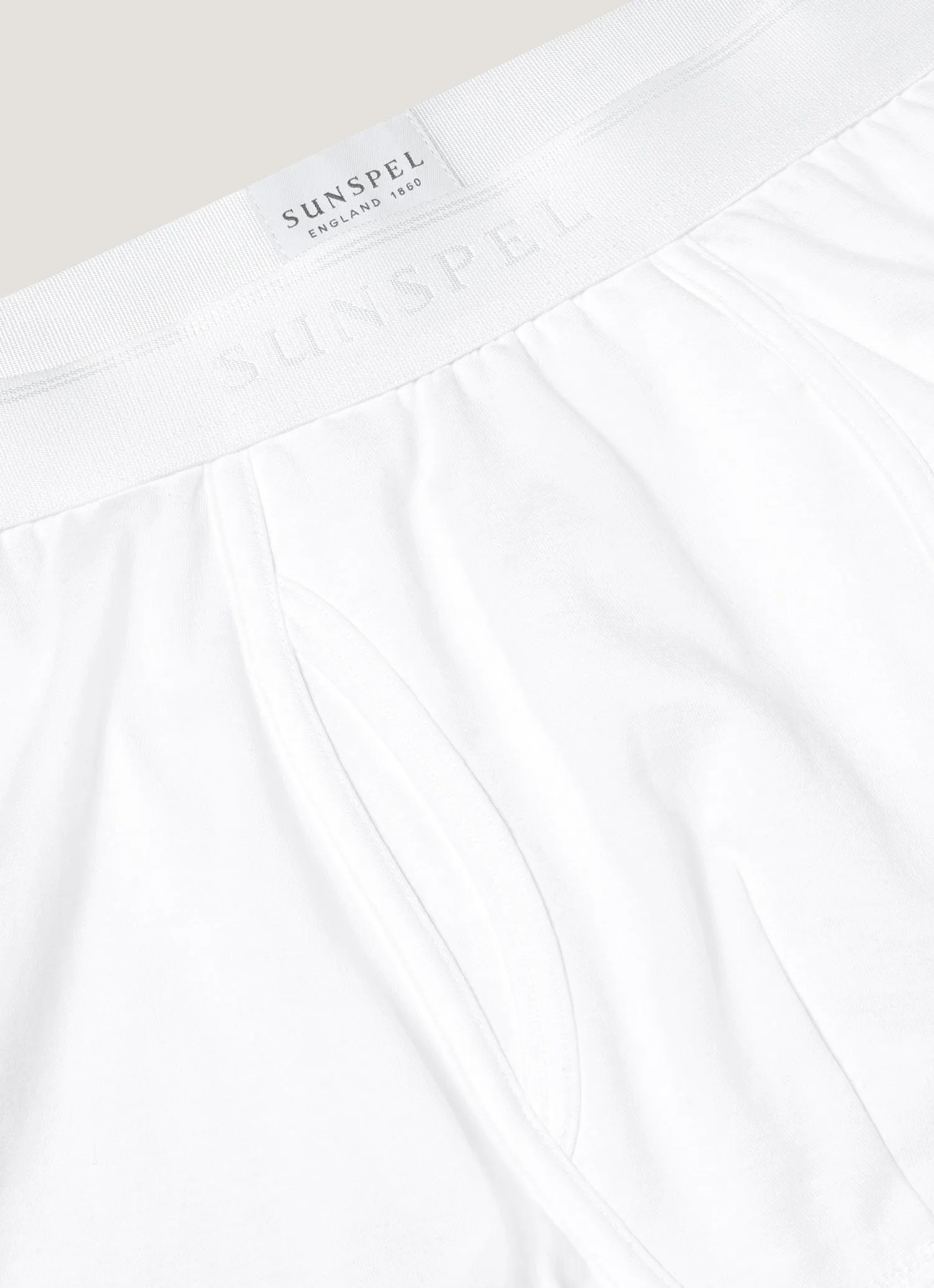 Men's Superfine Cotton Trunks in White sold by Sunspel product image thumbnail 4