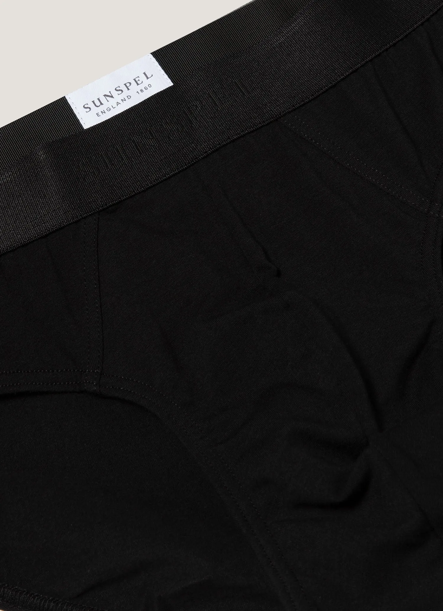 Men's Stretch Cotton Briefs in Black sold by Sunspel product image thumbnail 4