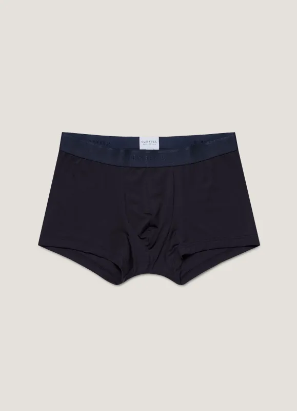 Men's Tencel™ Trunks in Navy sold by Sunspel