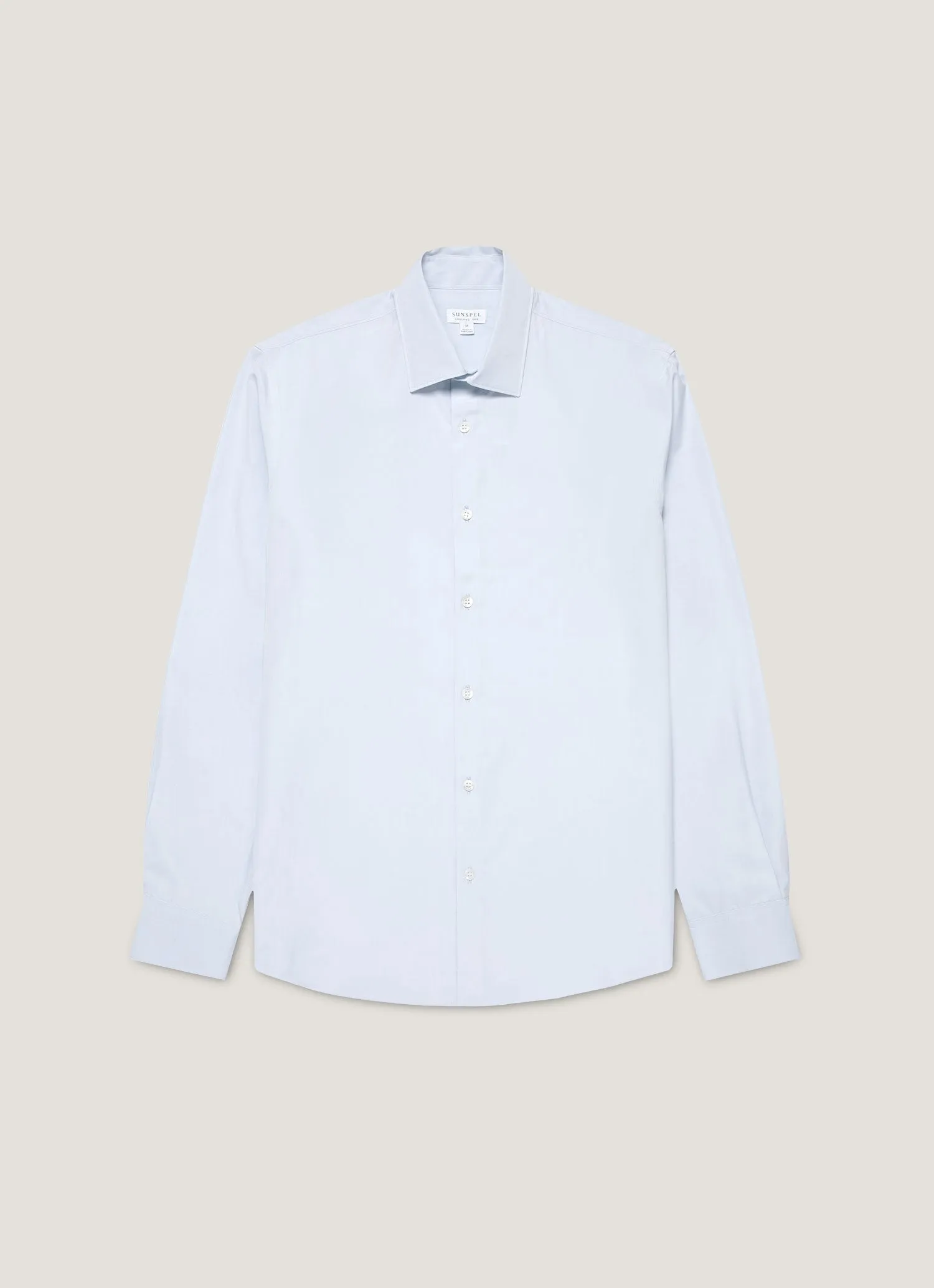 Men's Sea Island Cotton Shirt in Light Blue sold by Sunspel