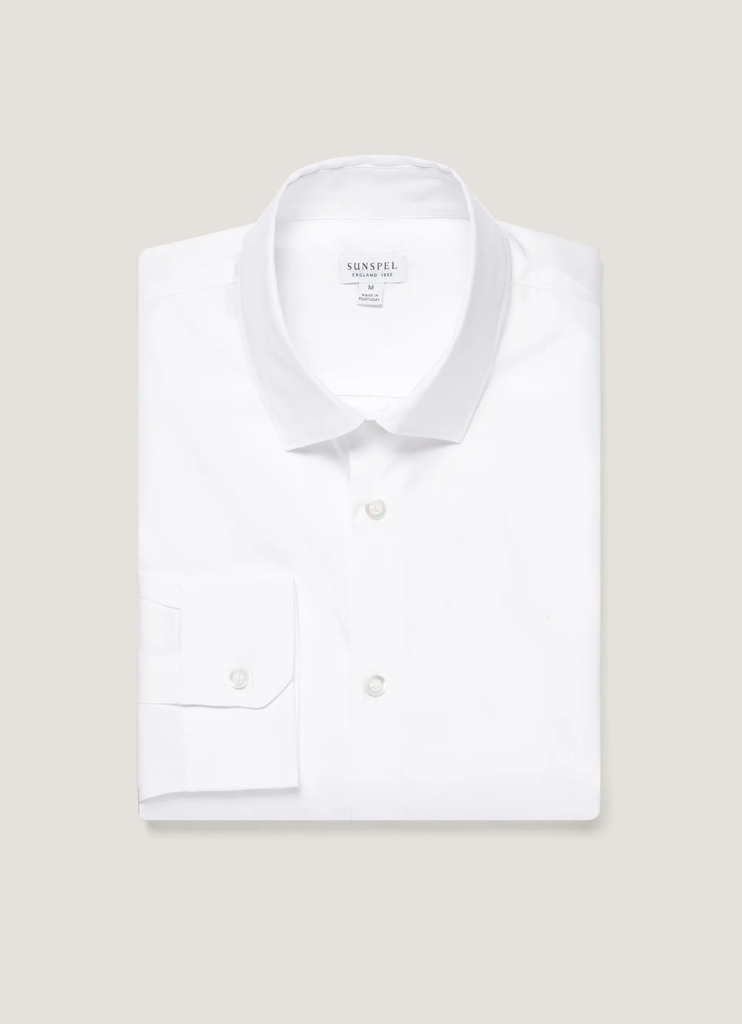 Men's Sea Island Cotton Shirt in White sold by Sunspel product image thumbnail 4