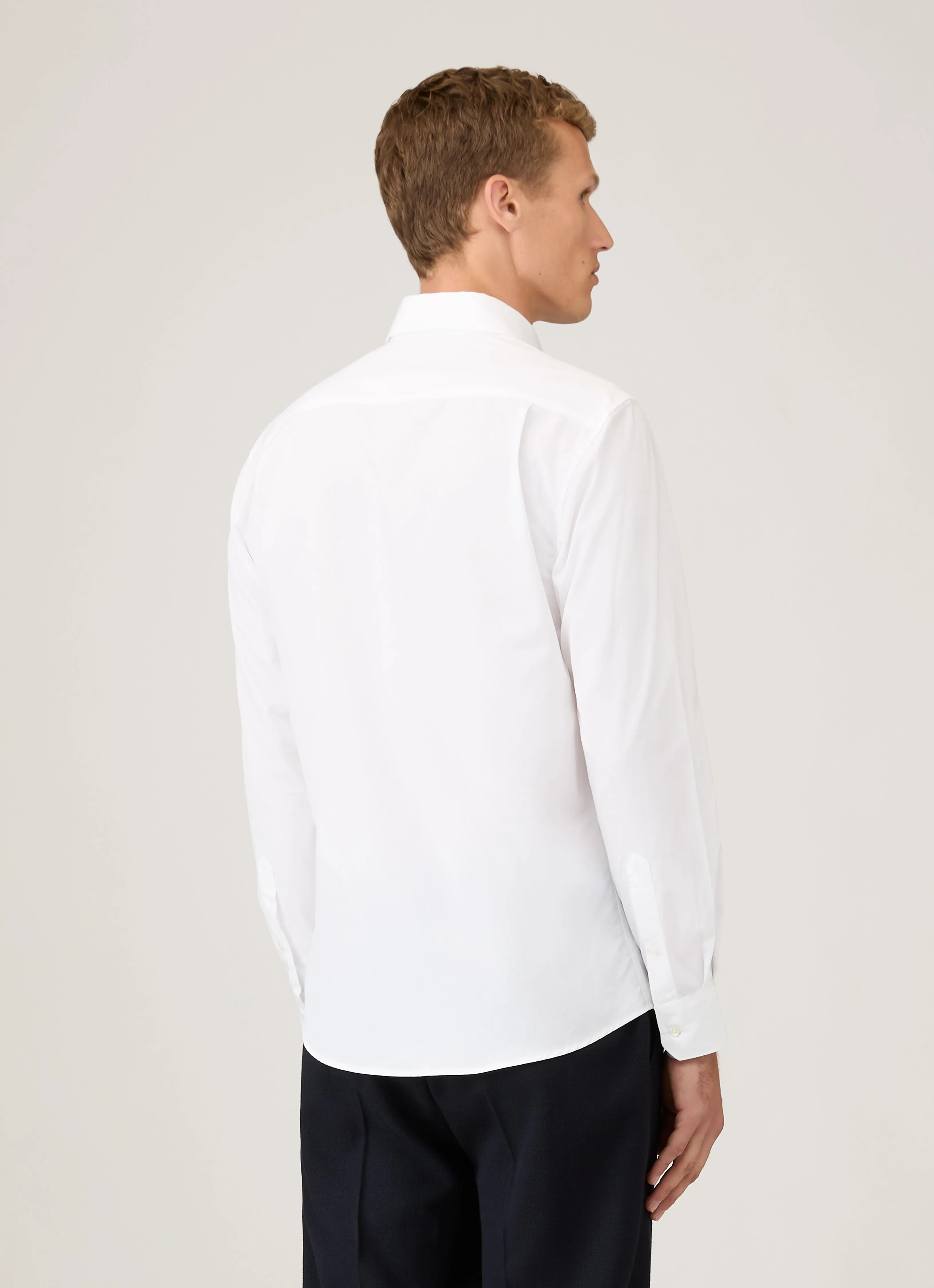 Men's Sea Island Cotton Shirt in White sold by Sunspel product image thumbnail 5