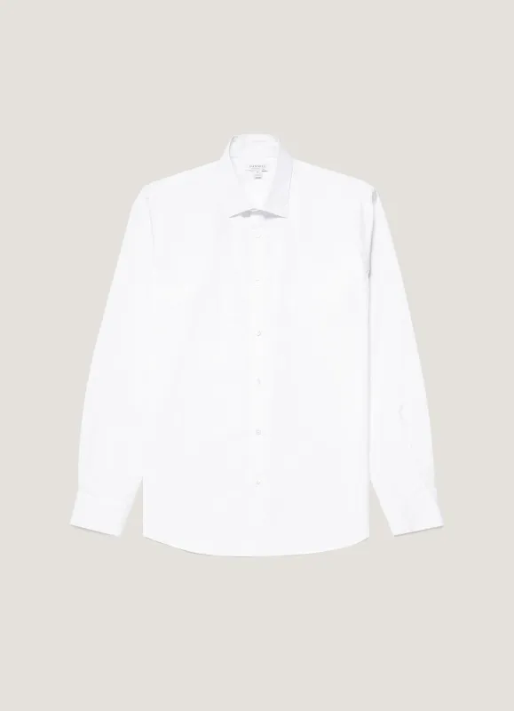 Men's Sea Island Cotton Shirt in White sold by Sunspel