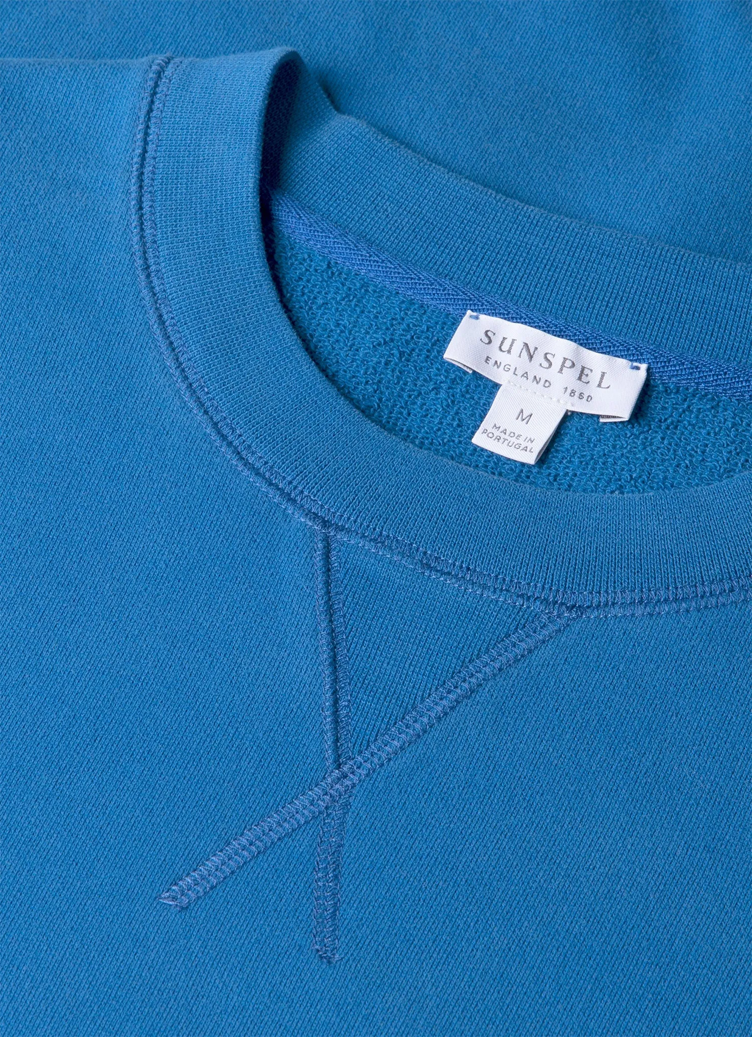 Men's Loopback Sweatshirt in Cobalt sold by Sunspel product image thumbnail 4