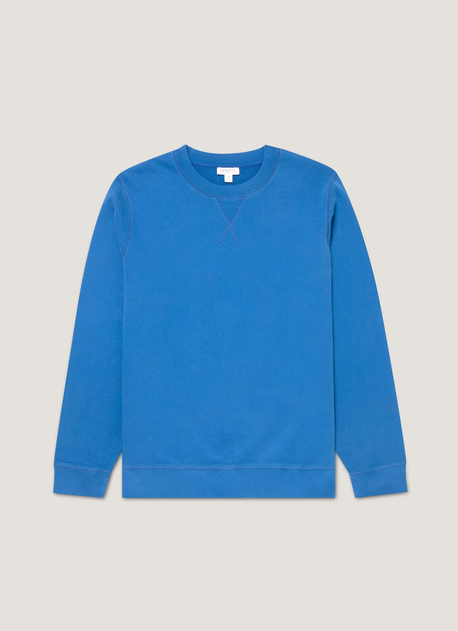Men's Loopback Sweatshirt in Cobalt sold by Sunspel