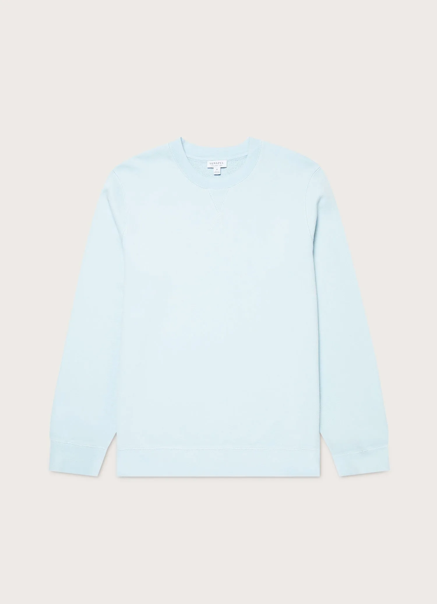 Men's Loopback Sweatshirt in Frost Blue sold by Sunspel