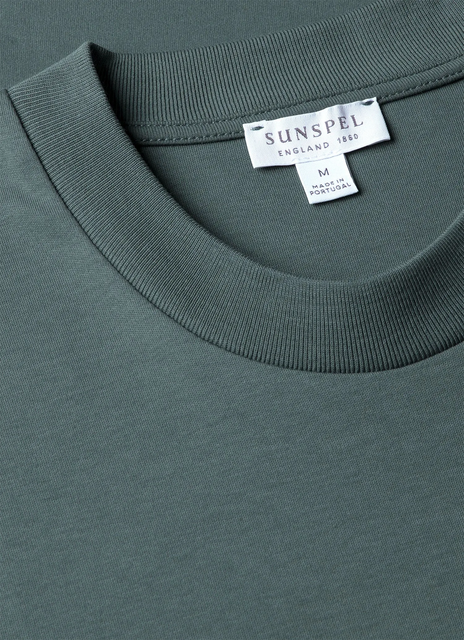 Men's Relaxed Fit Heavyweight T-shirt in Dark Petrol sold by Sunspel product image thumbnail 4