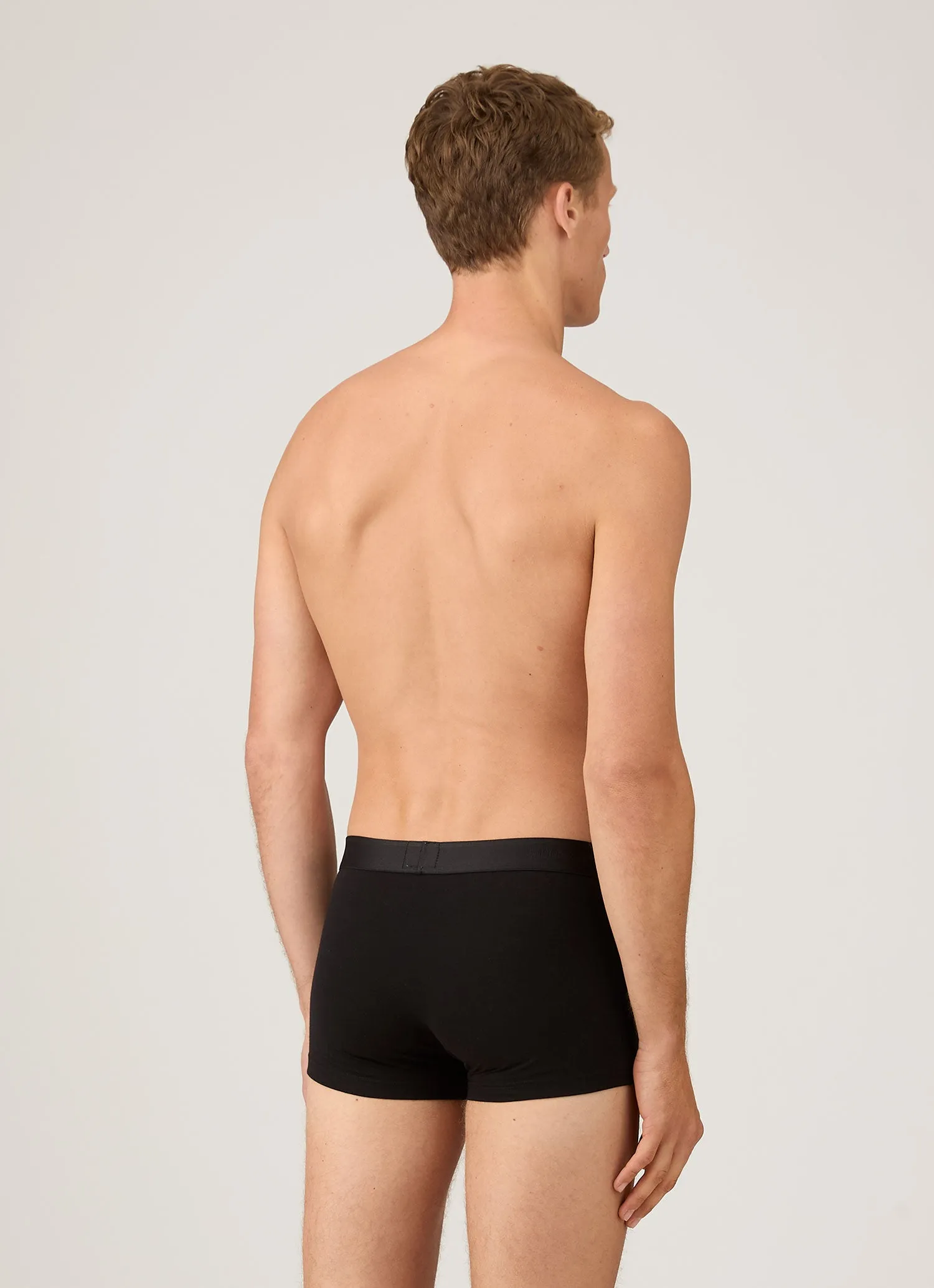 Men's Stretch Cotton Trunks 3-Pack in Black sold by Sunspel product image thumbnail 3