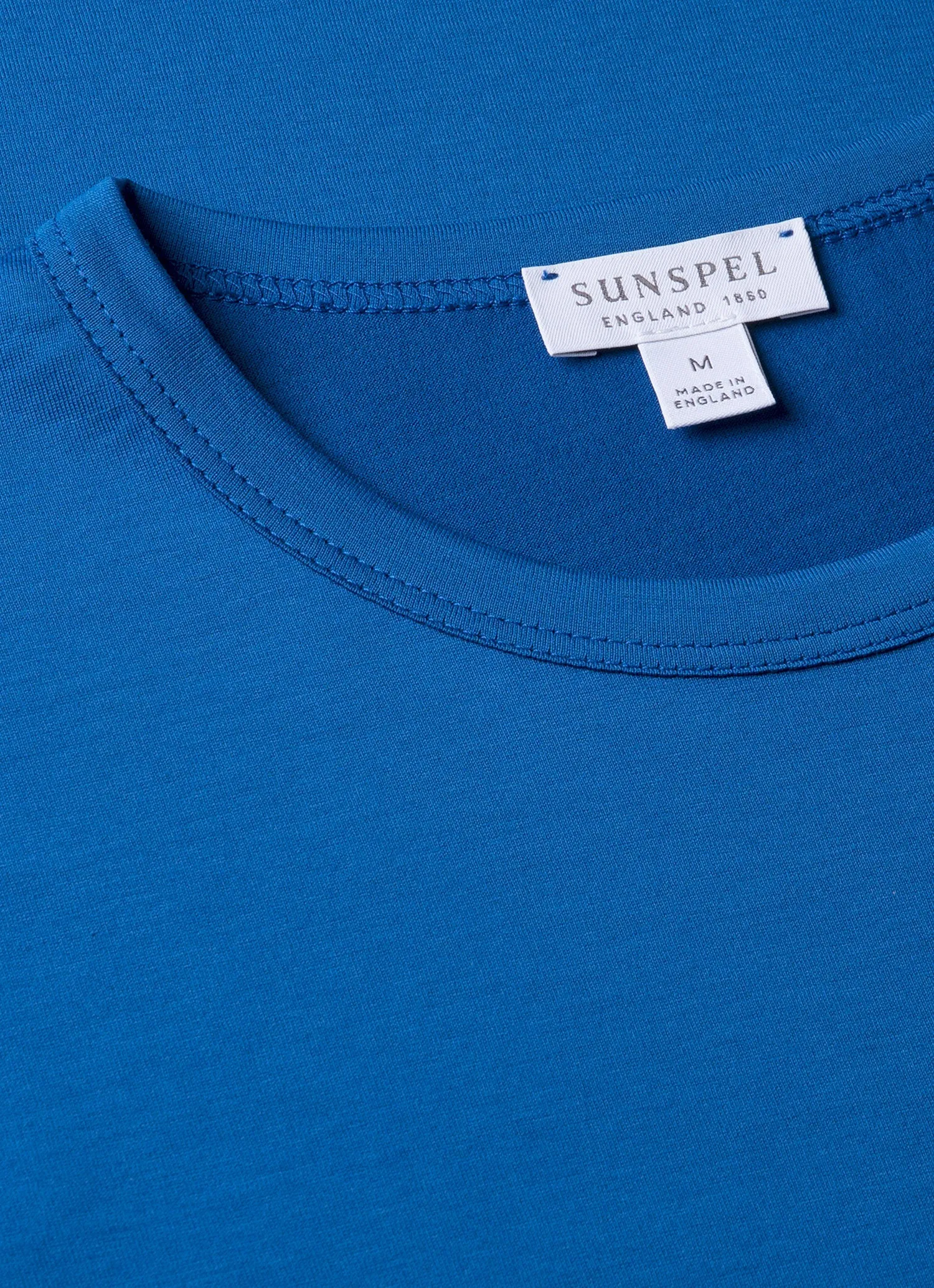 Men's Classic T-shirt in Cobalt sold by Sunspel product image thumbnail 4