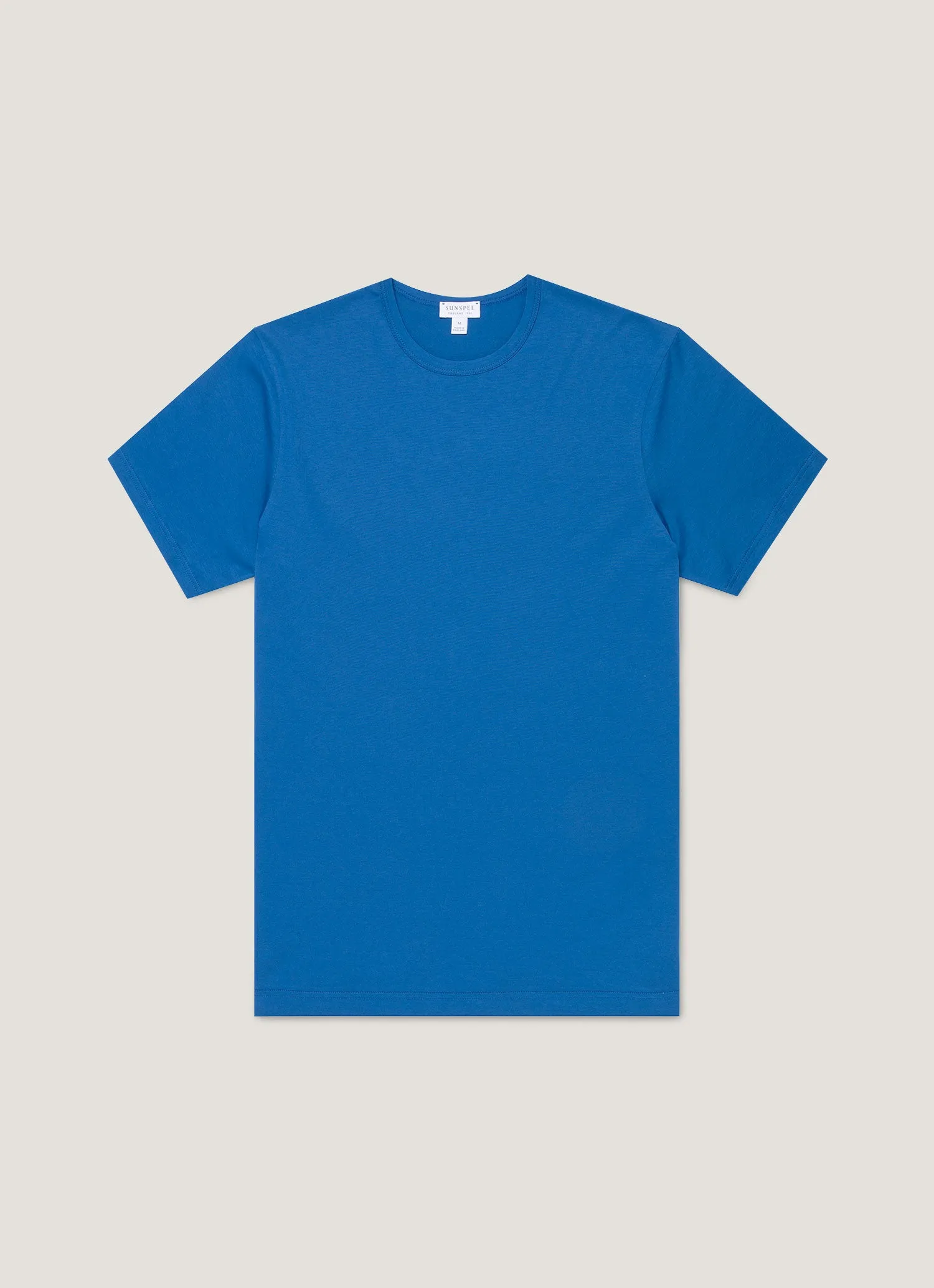 Men's Classic T-shirt in Cobalt sold by Sunspel