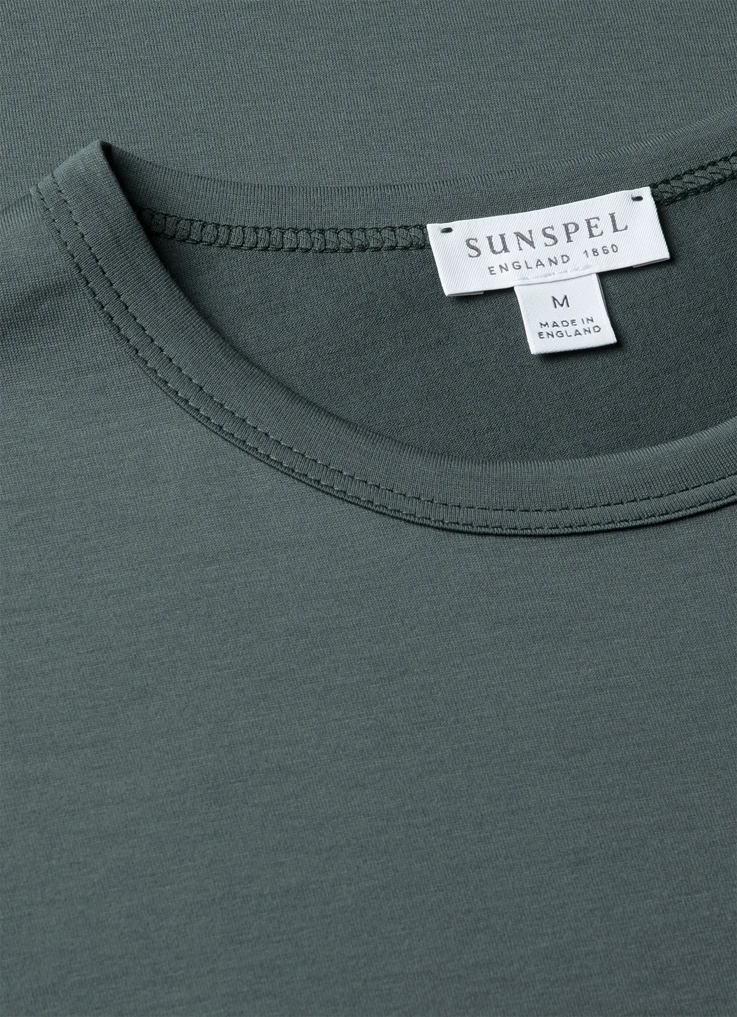 Men's Classic T-shirt in Dark Petrol sold by Sunspel product image thumbnail 4