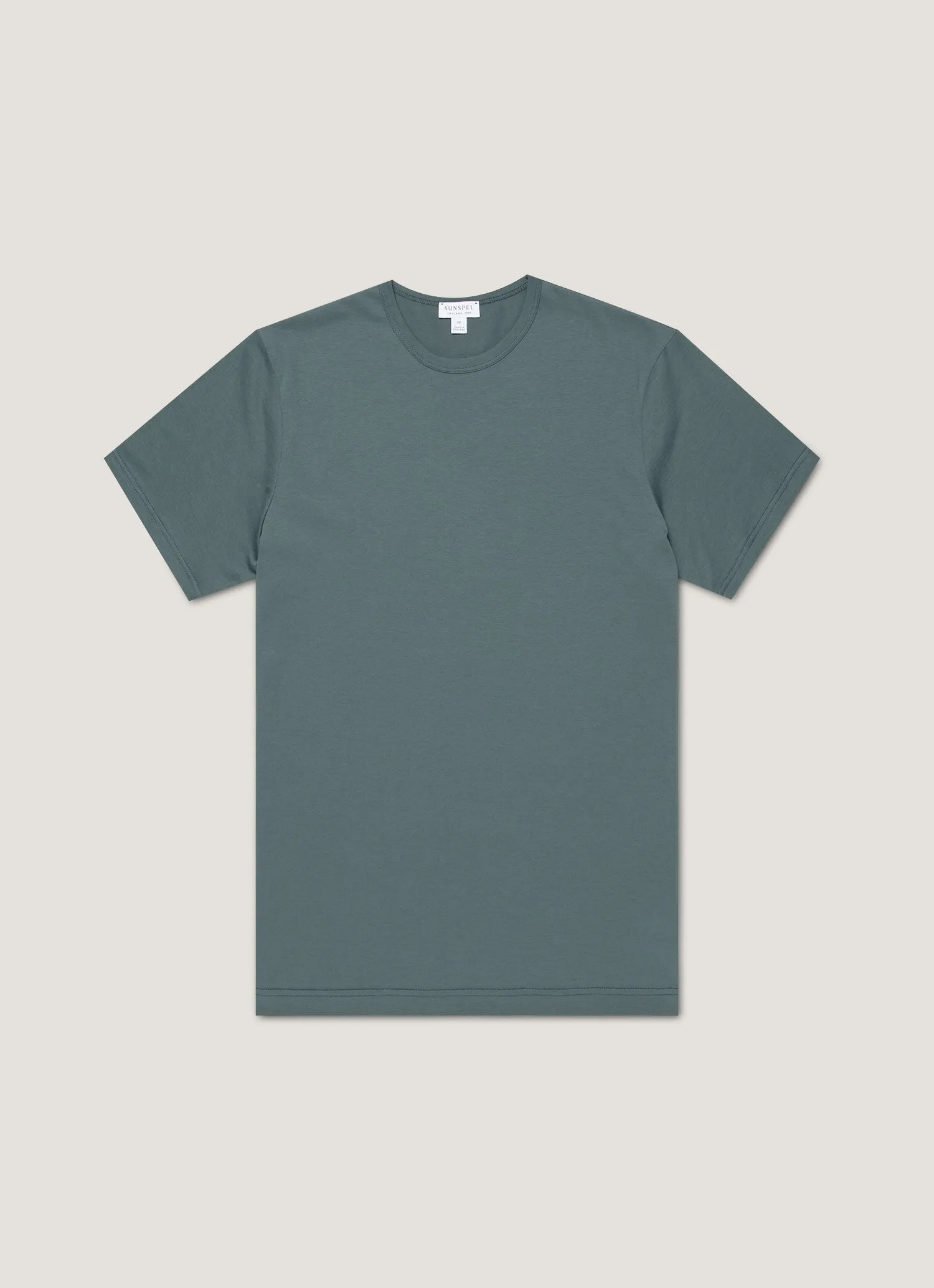 Men's Classic T-shirt in Dark Petrol sold by Sunspel