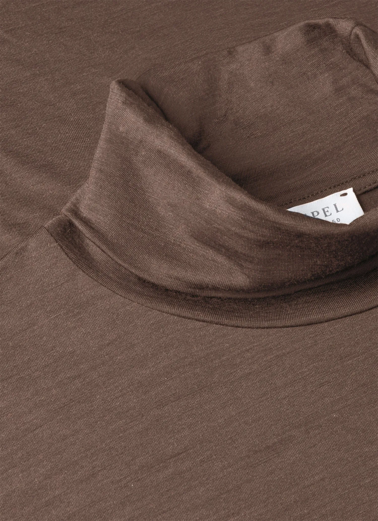 Men's Ultra-Fine Merino Roll Neck in Sandstone sold by Sunspel product image thumbnail 4