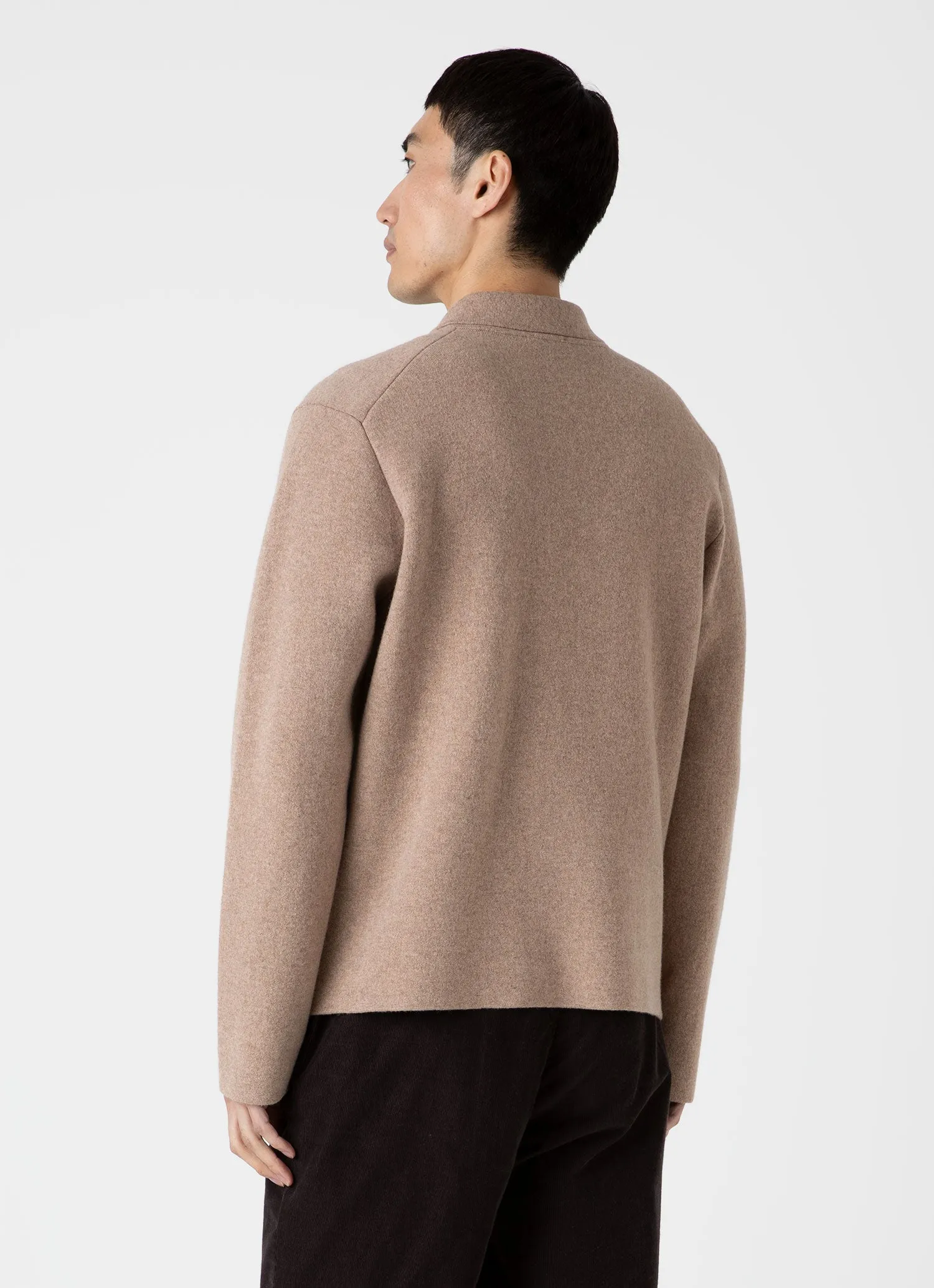 Men's Double Faced Jacket in Sandstone sold by Sunspel product image thumbnail 5